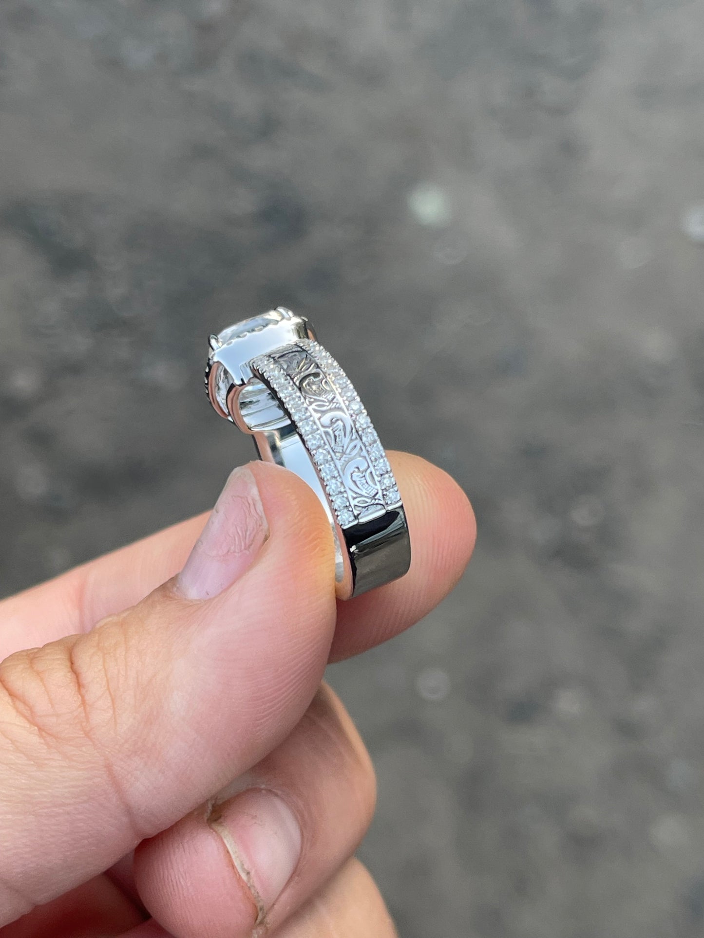 Jean (LP) 7US 10K White Gold Engagement Ring
