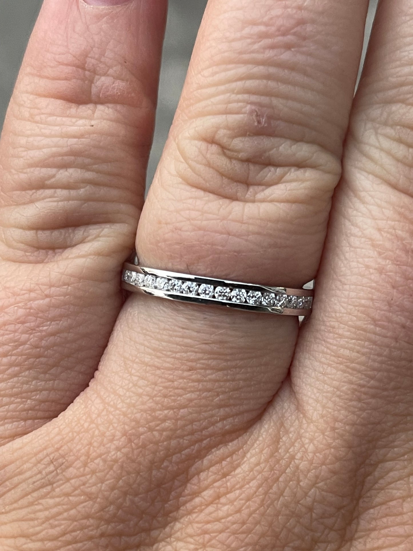 Carson Moissanite Brand Wedding Band