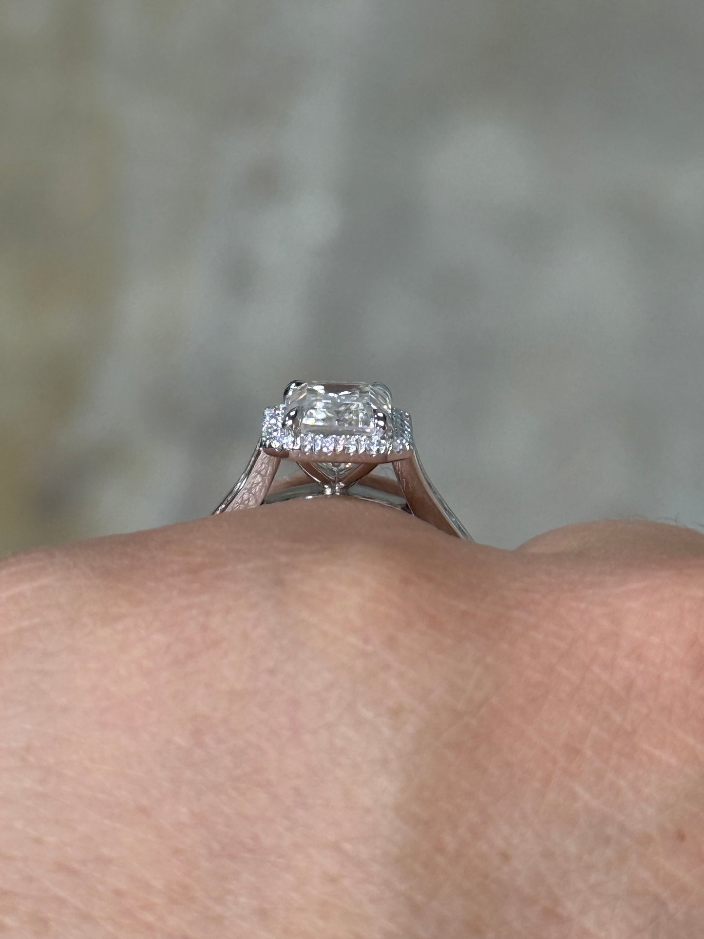 Ren Cathedral Sterling Silver Engagement Ring