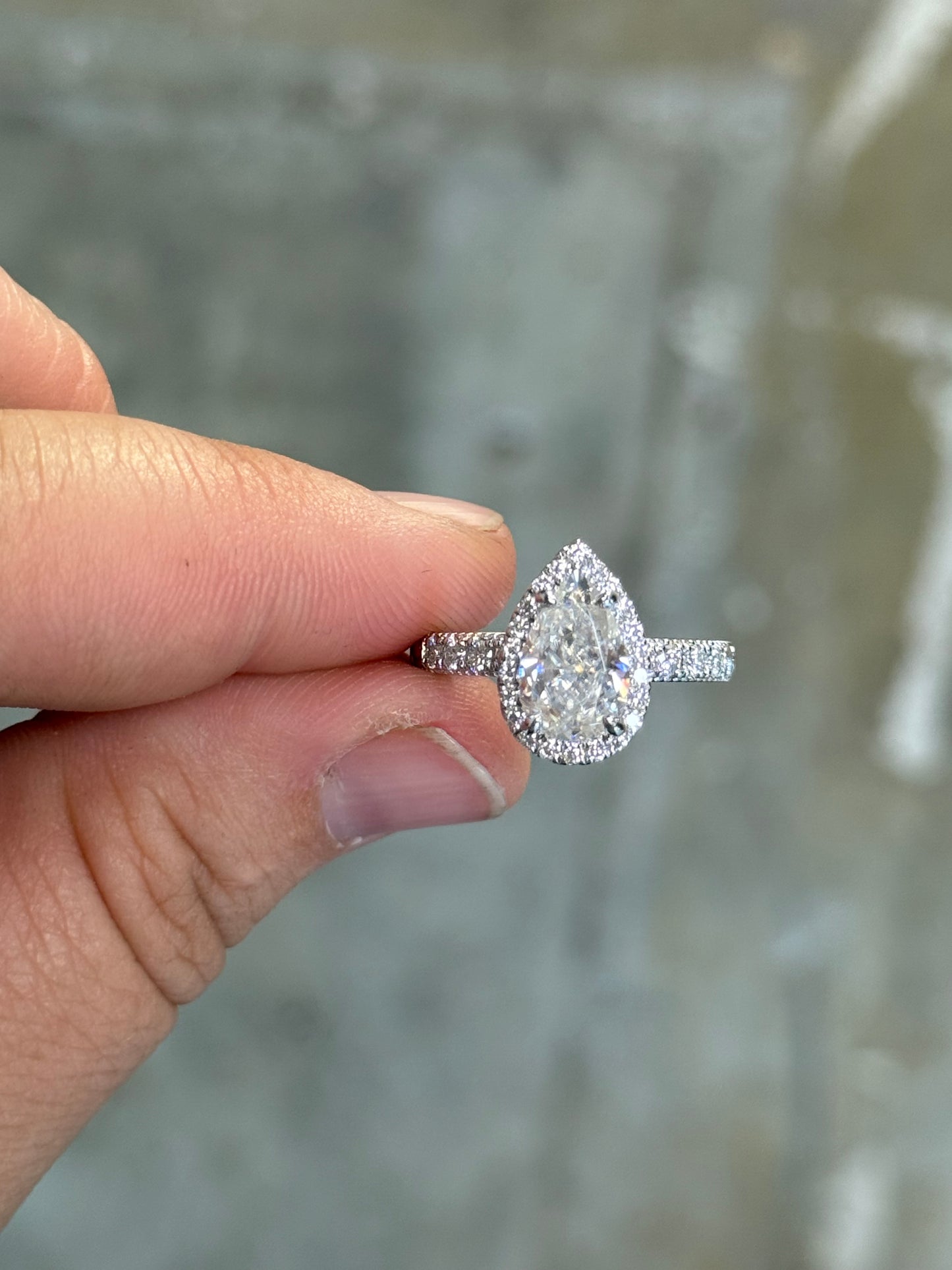 Roosevelt Pave Engagement Ring