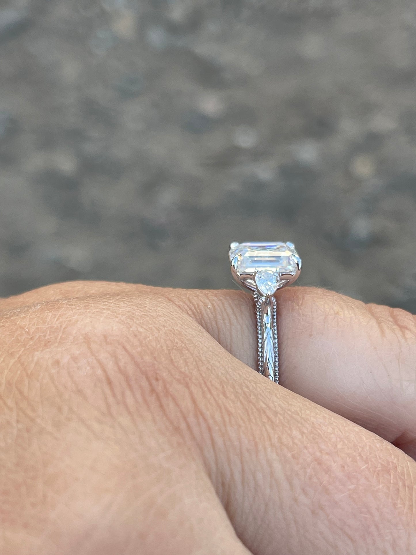 Lindey Sterling Silver Engagement Ring