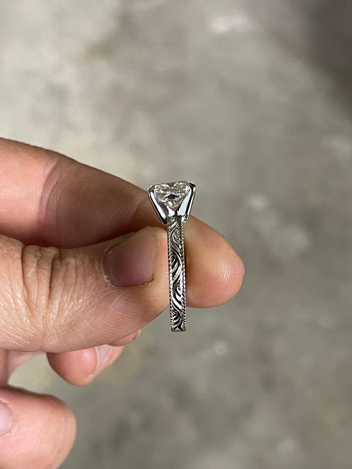 Regan Sterling Silver Engagement Ring