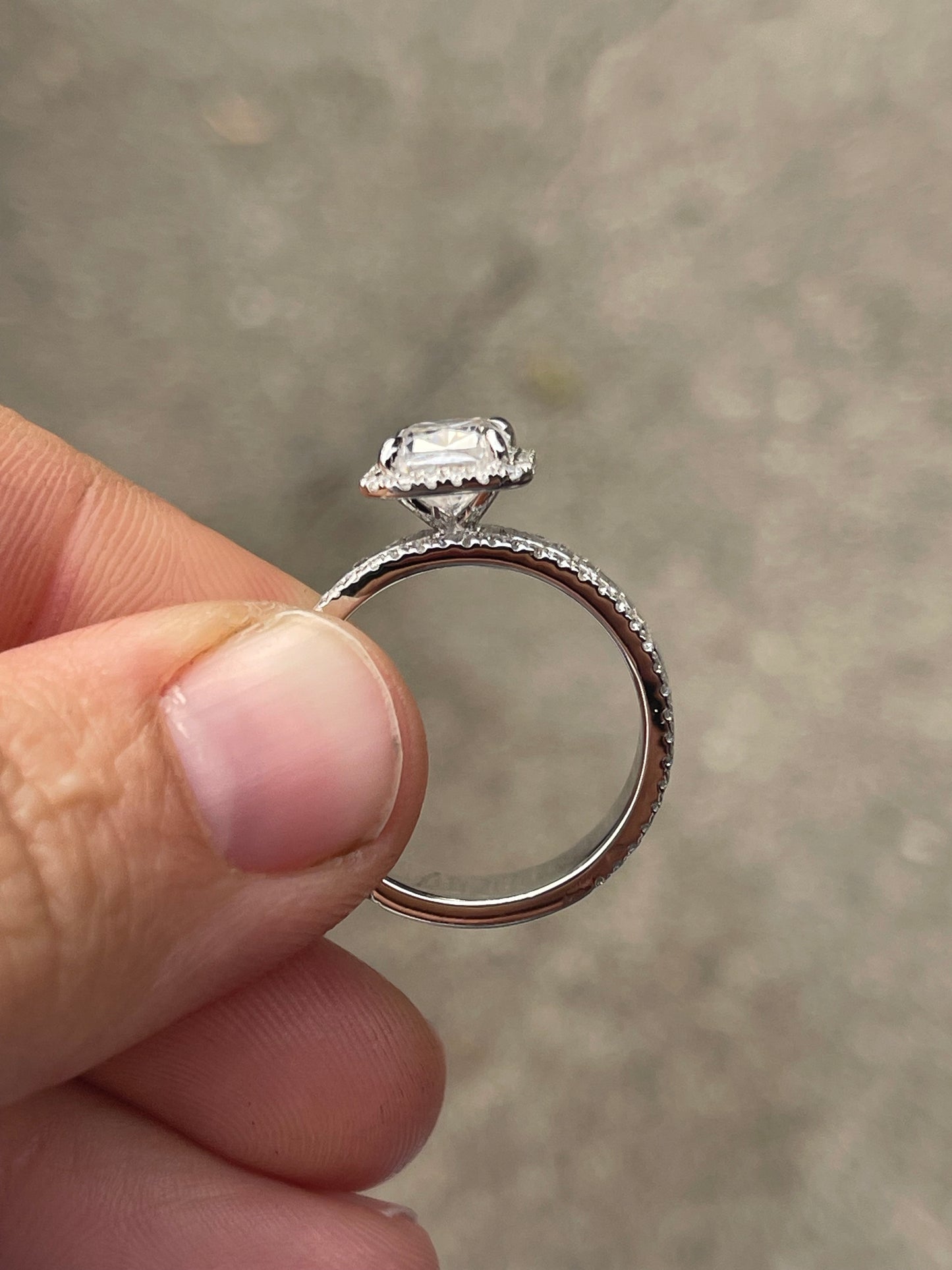 Kennedy Sterling Silver Engagement Ring