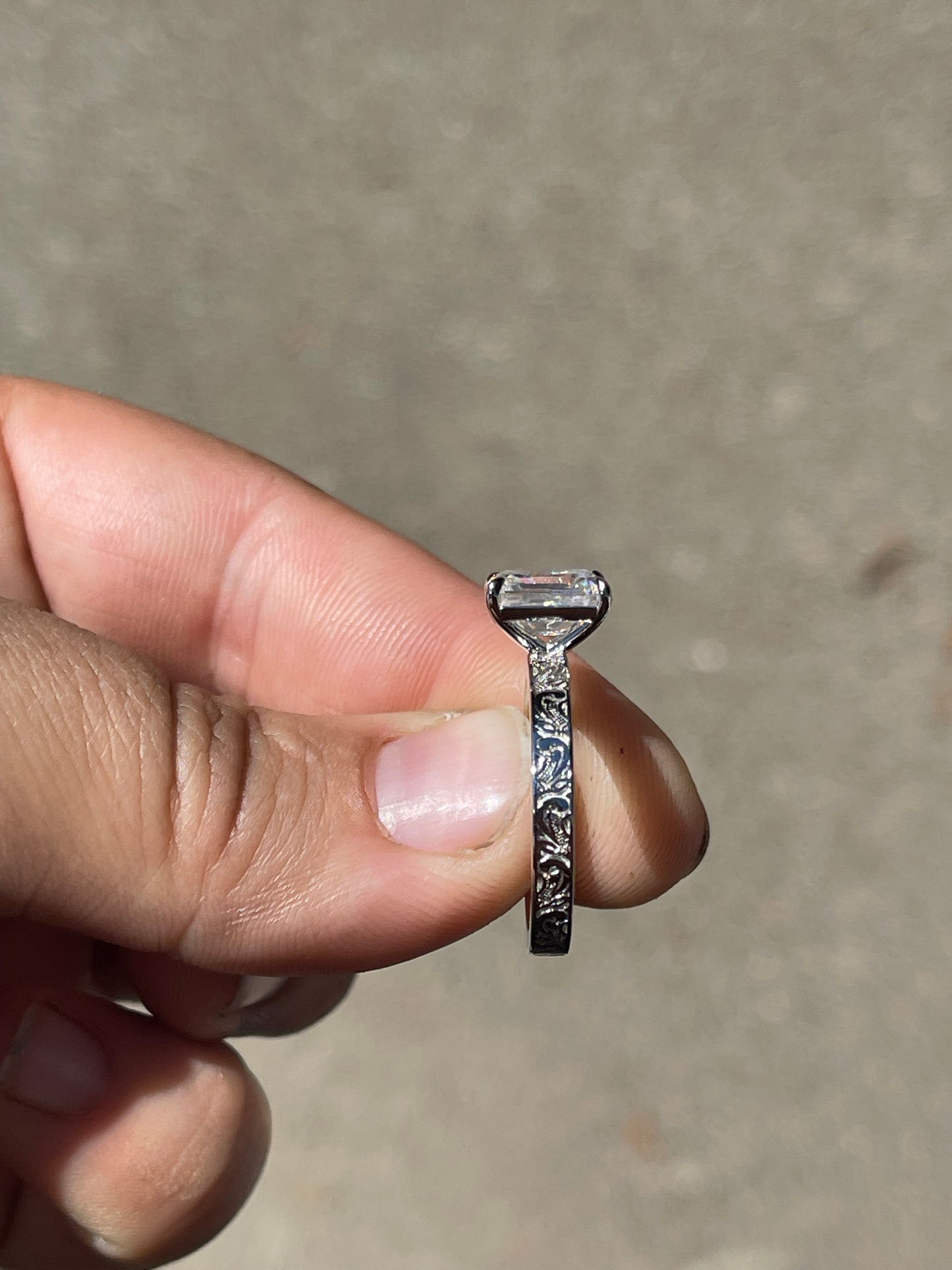 Taylee Sterling Silver Engagement Ring