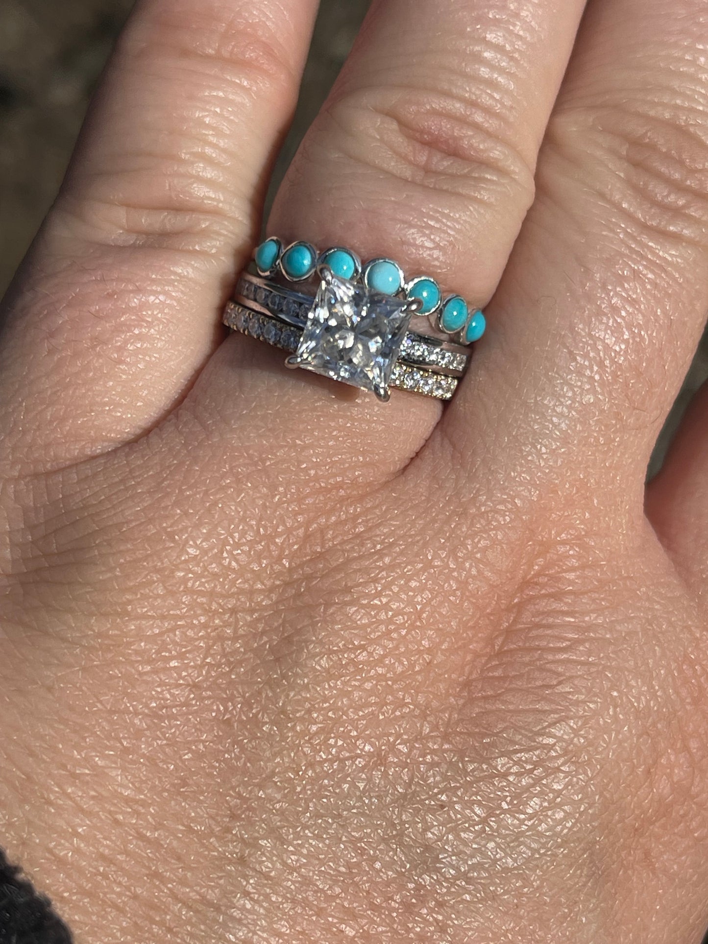 Fallon Turquoise Wedding Band