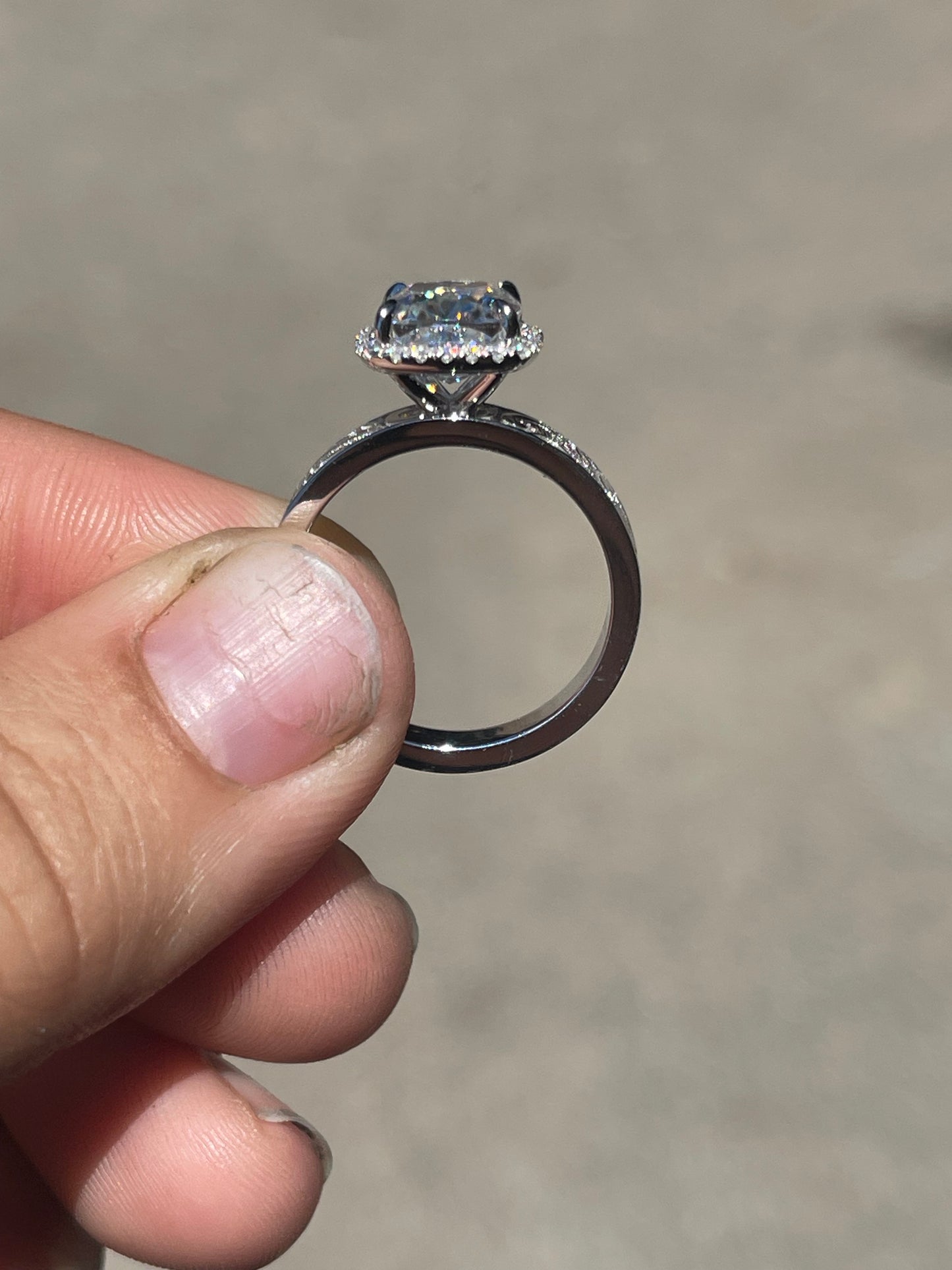 Luna 9US Sterling Silver Engagement Ring