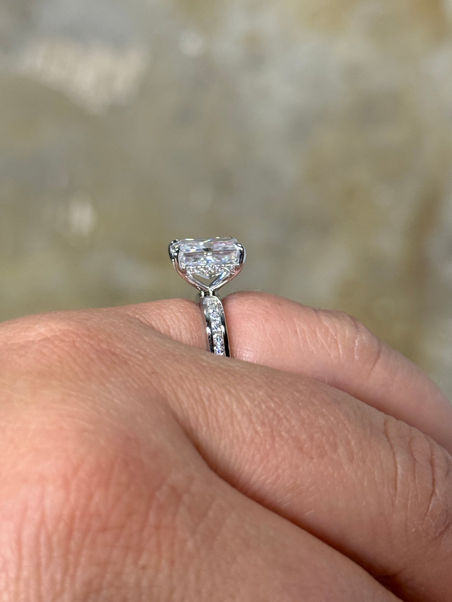 Brooks 4ct Hidden Halo Engagement Ring