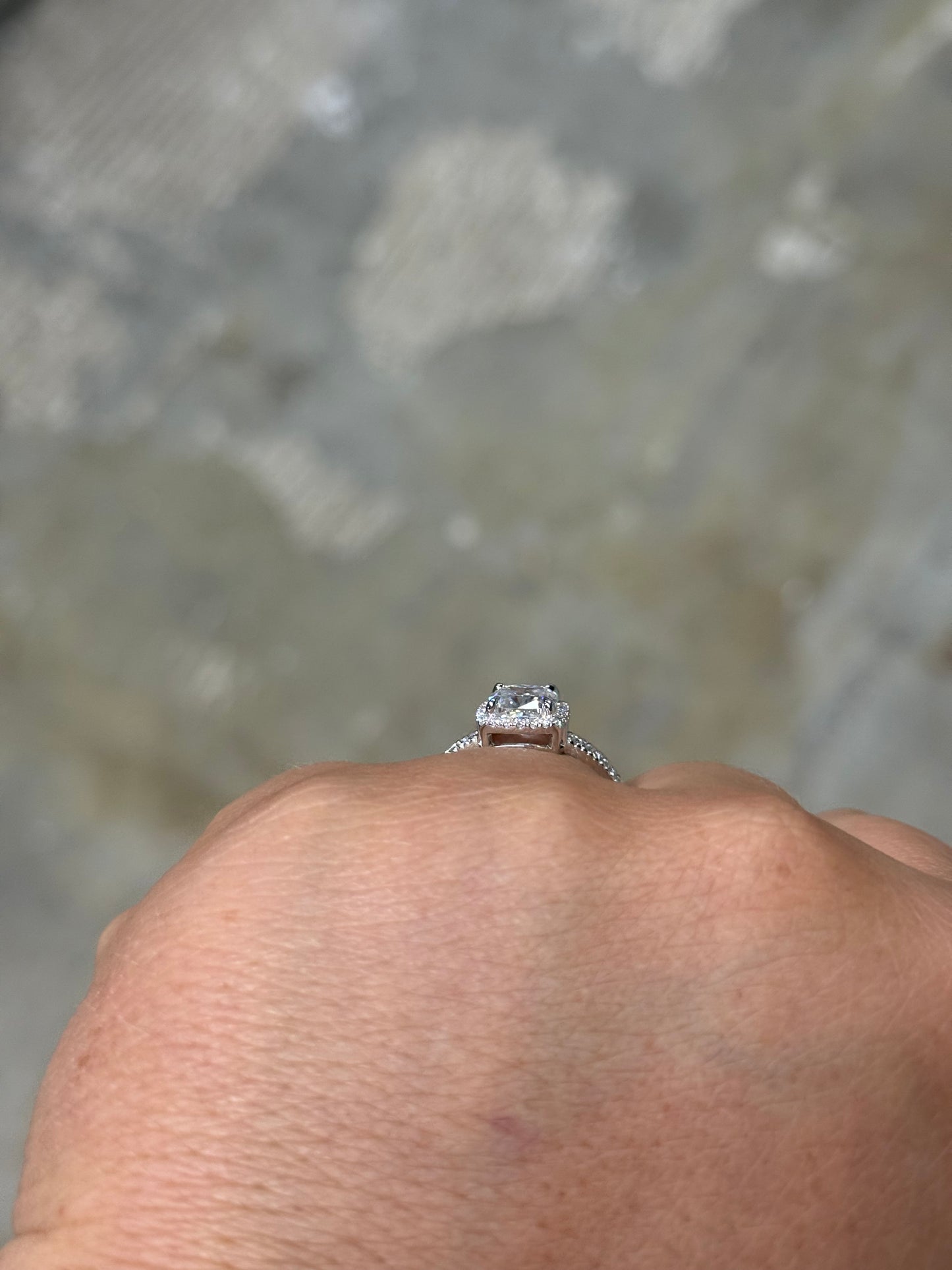 Skylar Pave (LP) Sterling Silver Engagement Ring