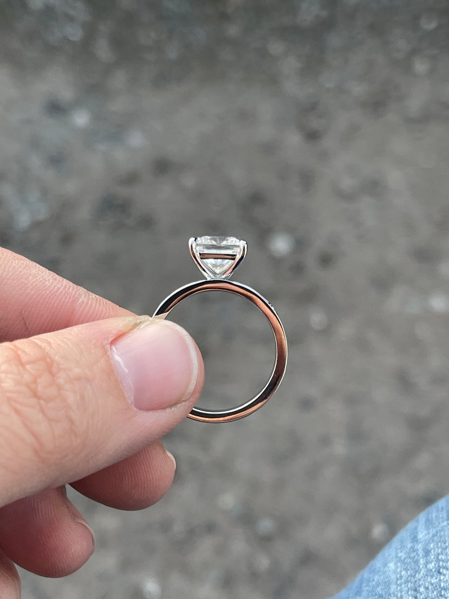 Kaylee 5US 10K White Gold Engagement Ring