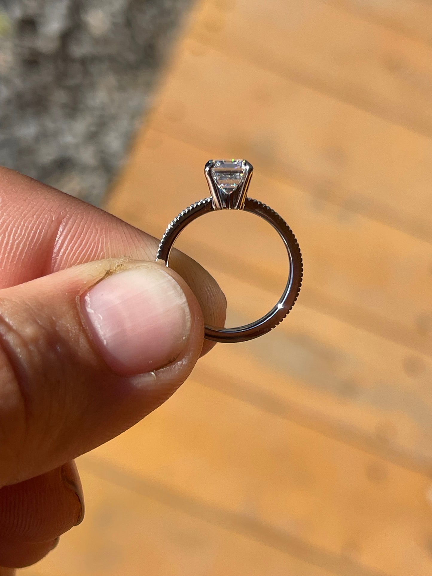 Brett 1.56ct 4.5US 14K White Gold DIAMOND Engagement Ring