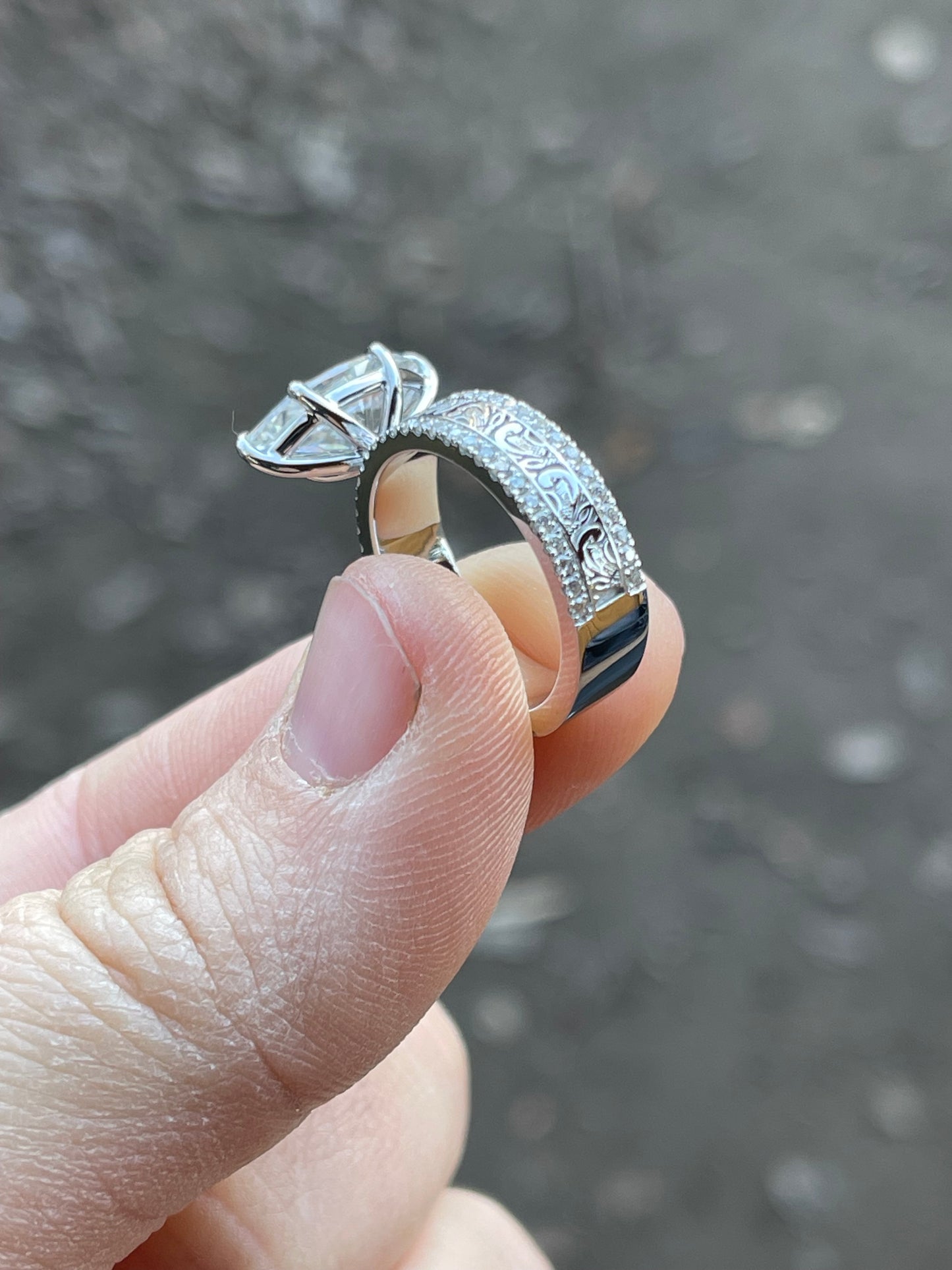 Kaden Sterling Silver Engagement Ring