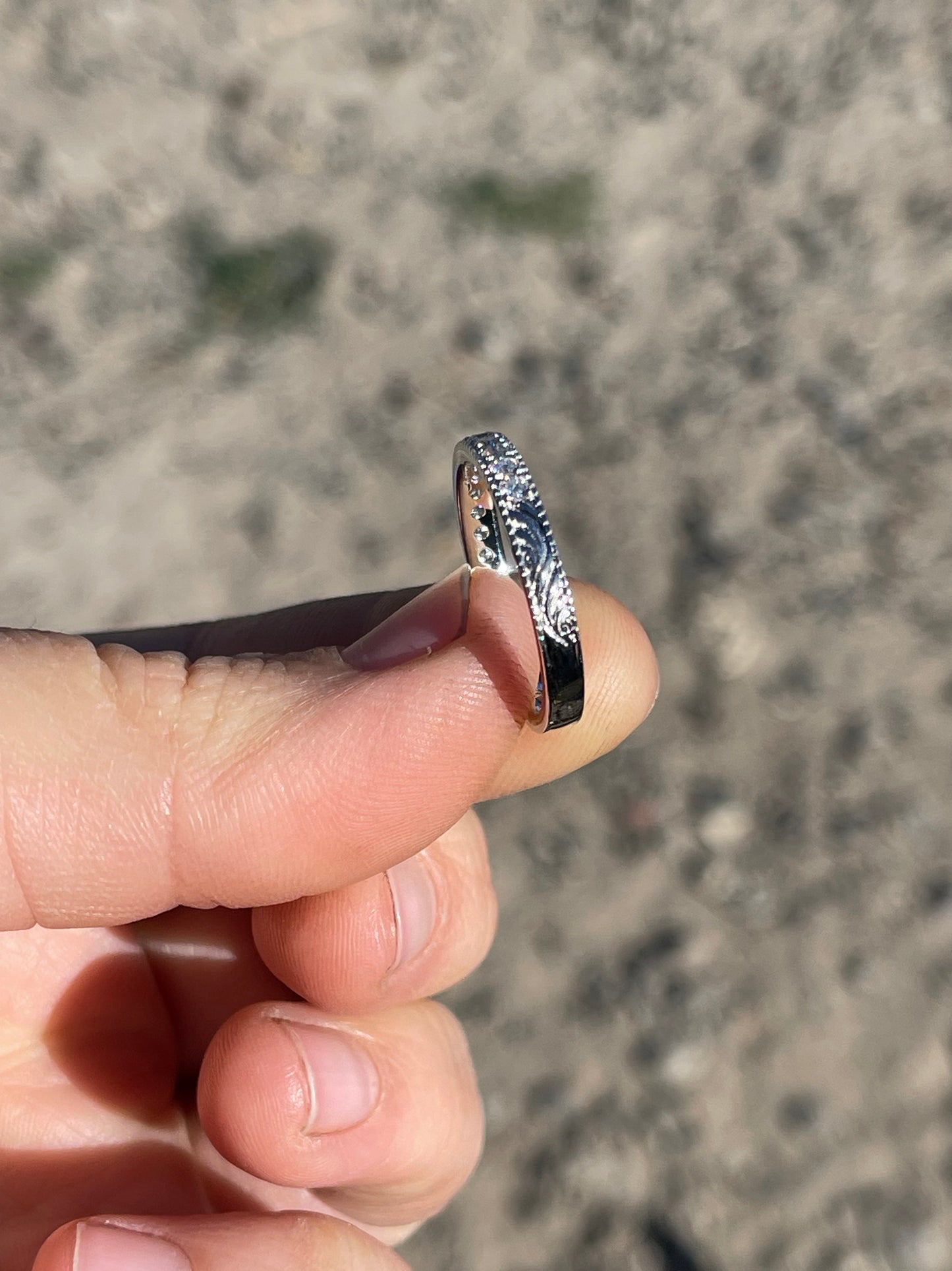 Jasper Diamond Wedding Band