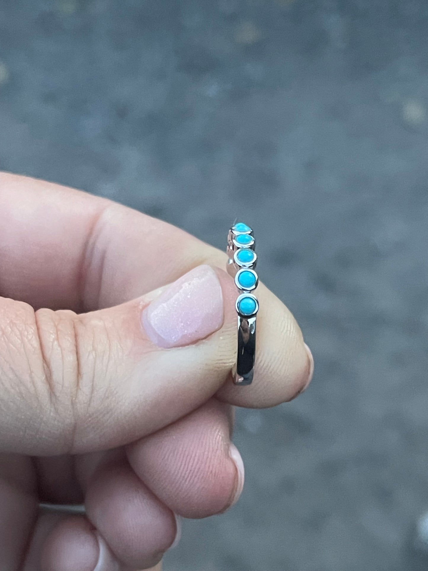 Brooks 7US Turquoise Wedding Band