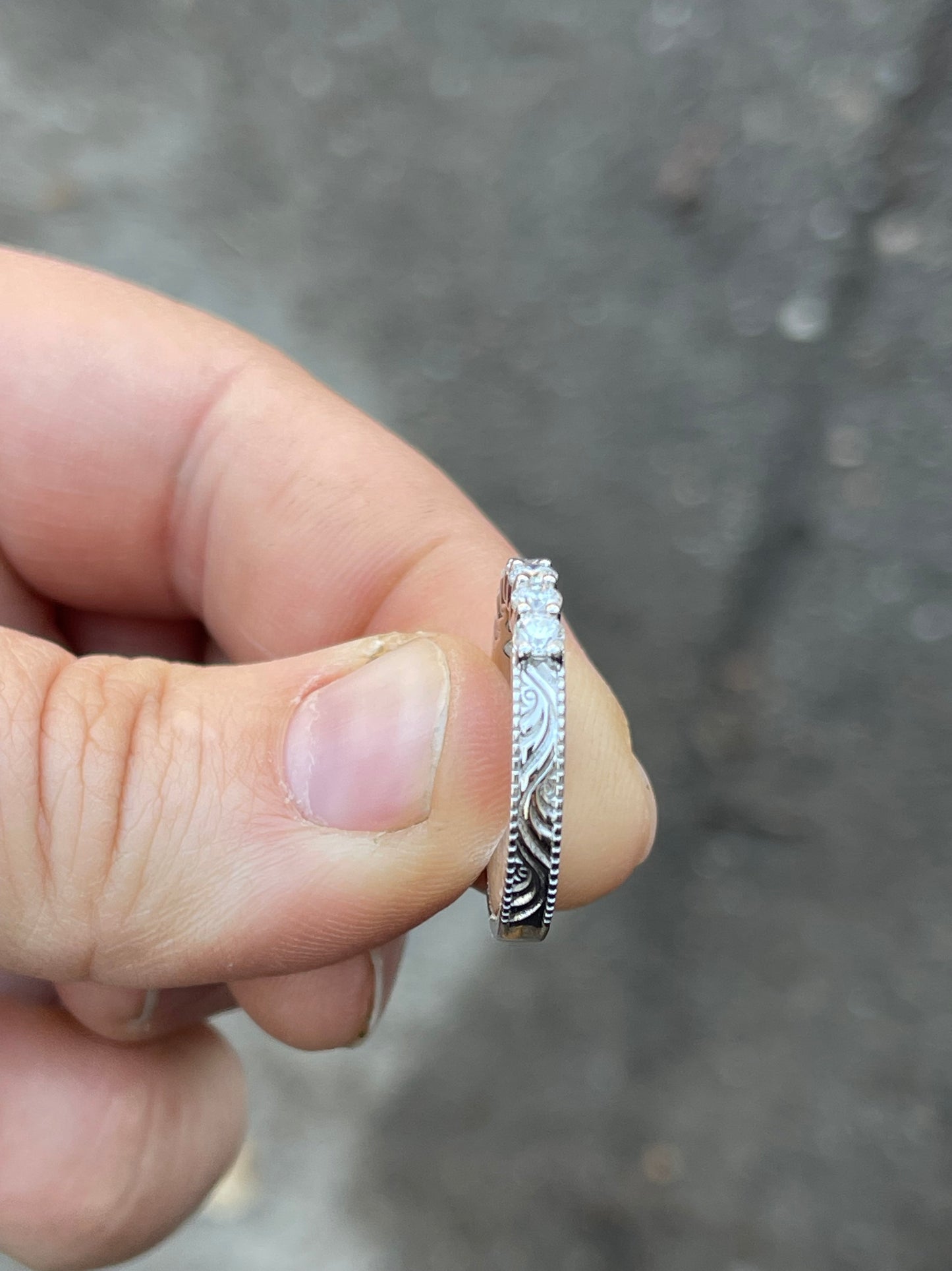 Shane Sterling Silver Wedding Band