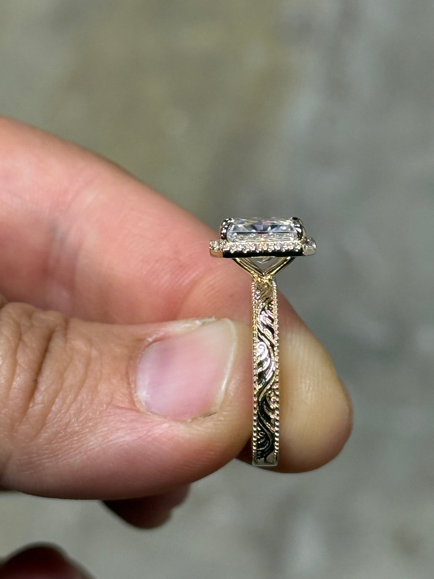 Raylee 7US 14K Yellow Gold Engagement Ring