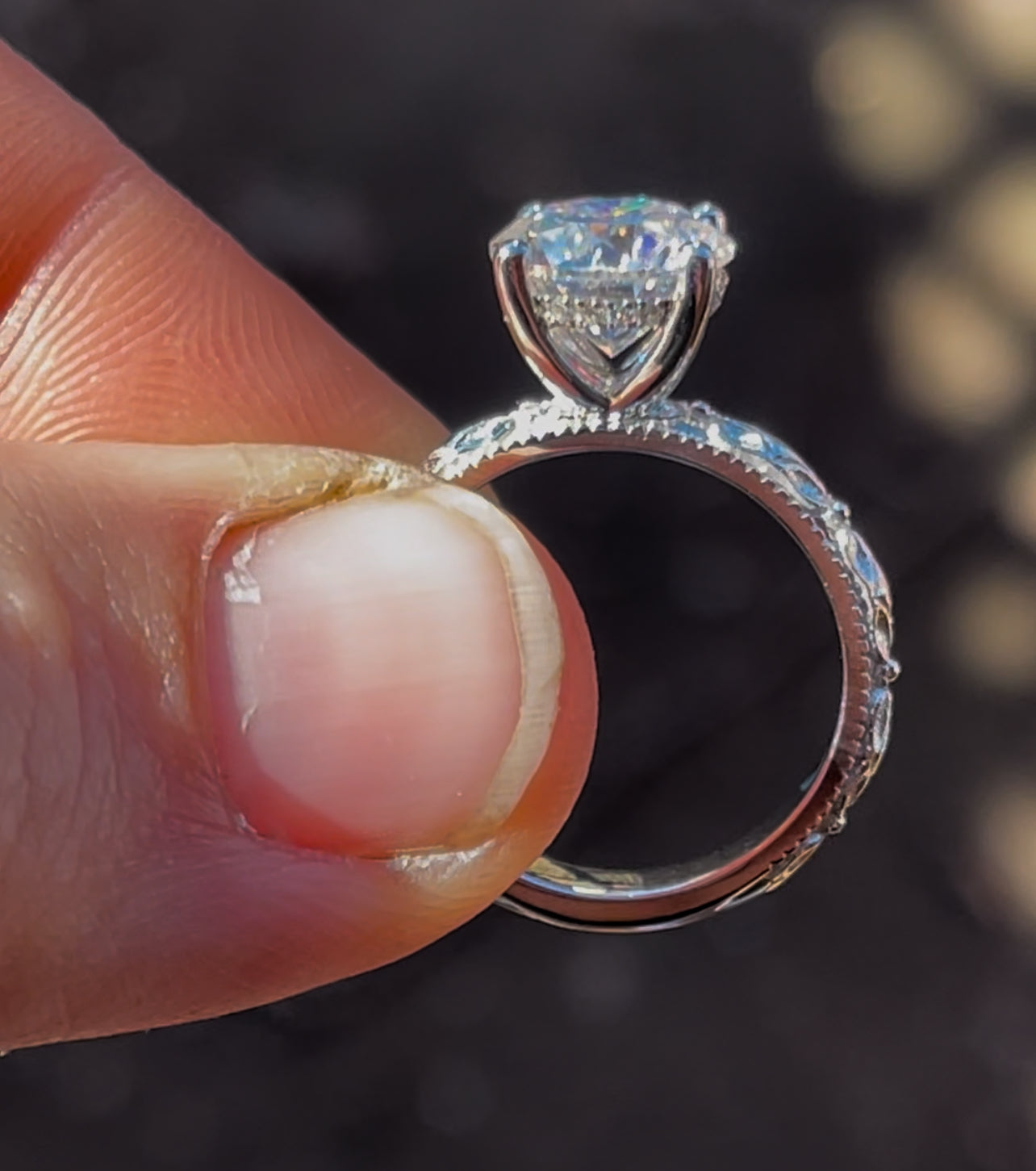 Maybelle 11US Hidden Halo Engagement Ring Engagement Rings Tines Ranch Co