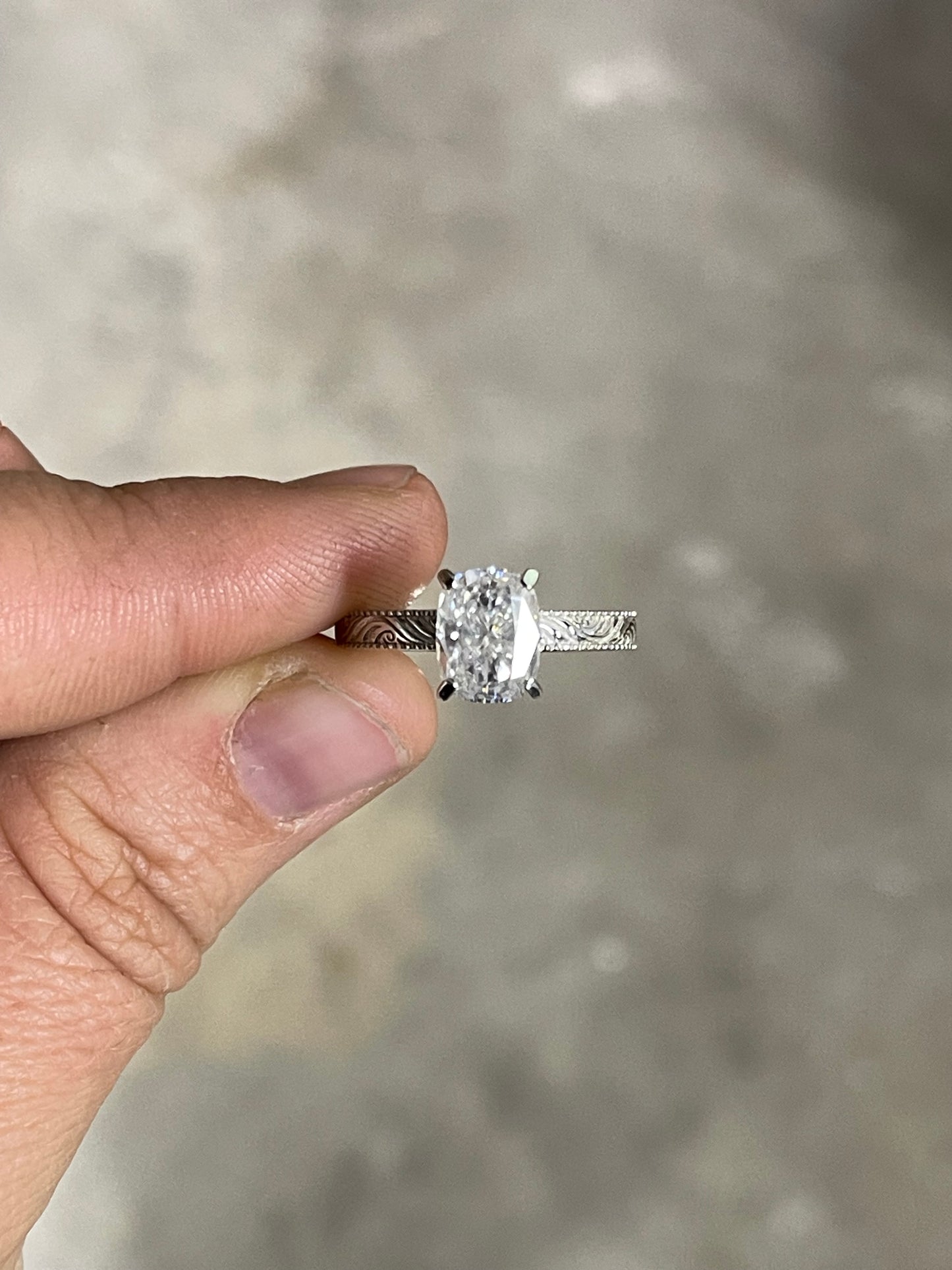 Regan Sterling Silver Engagement Ring