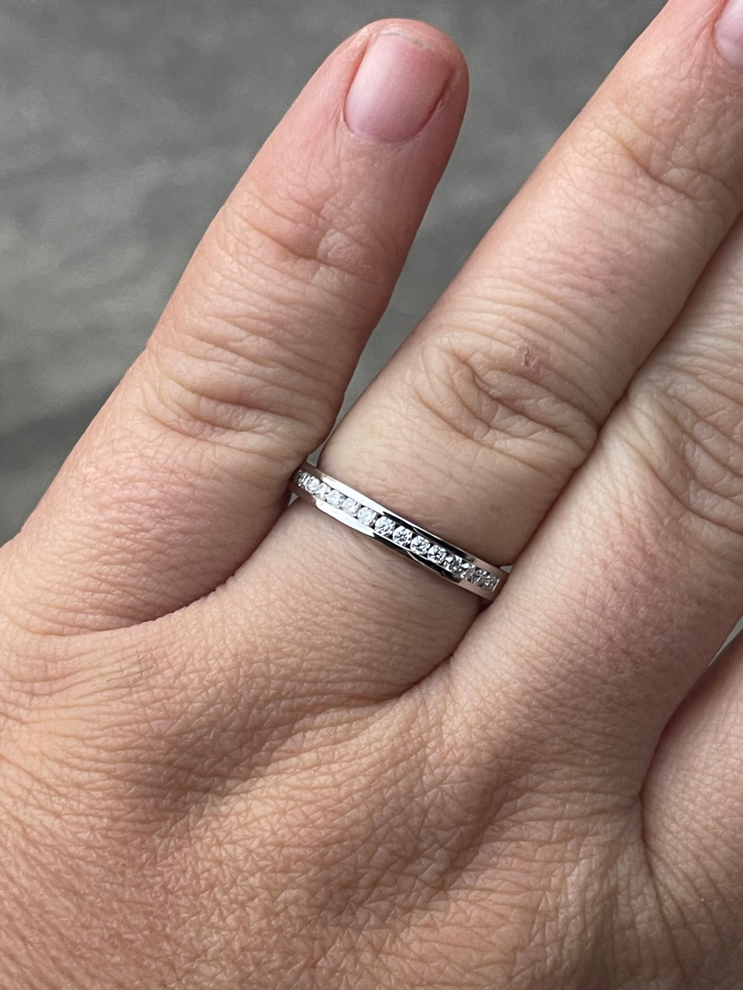 Luke Moissanite Brand Wedding Band