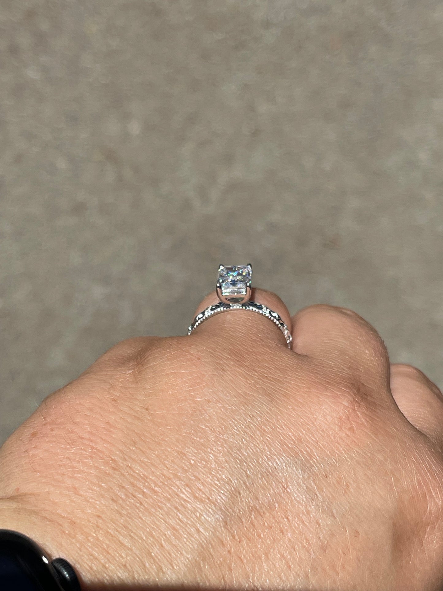 Peri Sterling Silver Engagement Ring