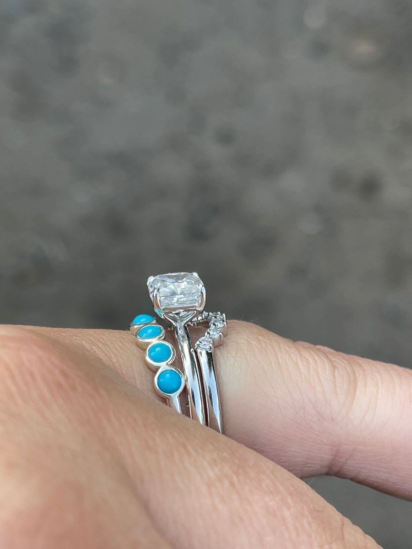 Nova Sterling Silver Engagement Ring