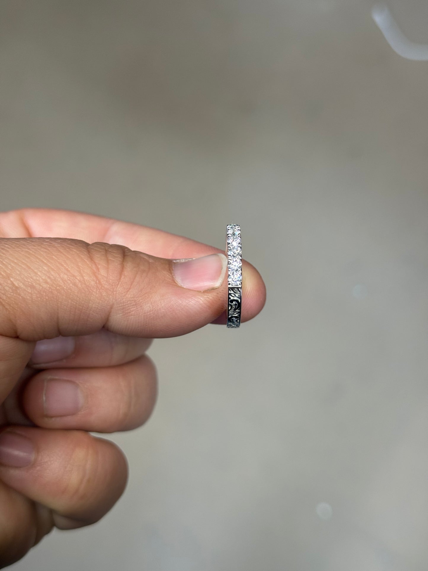 Brayden Moissanite Wedding Band