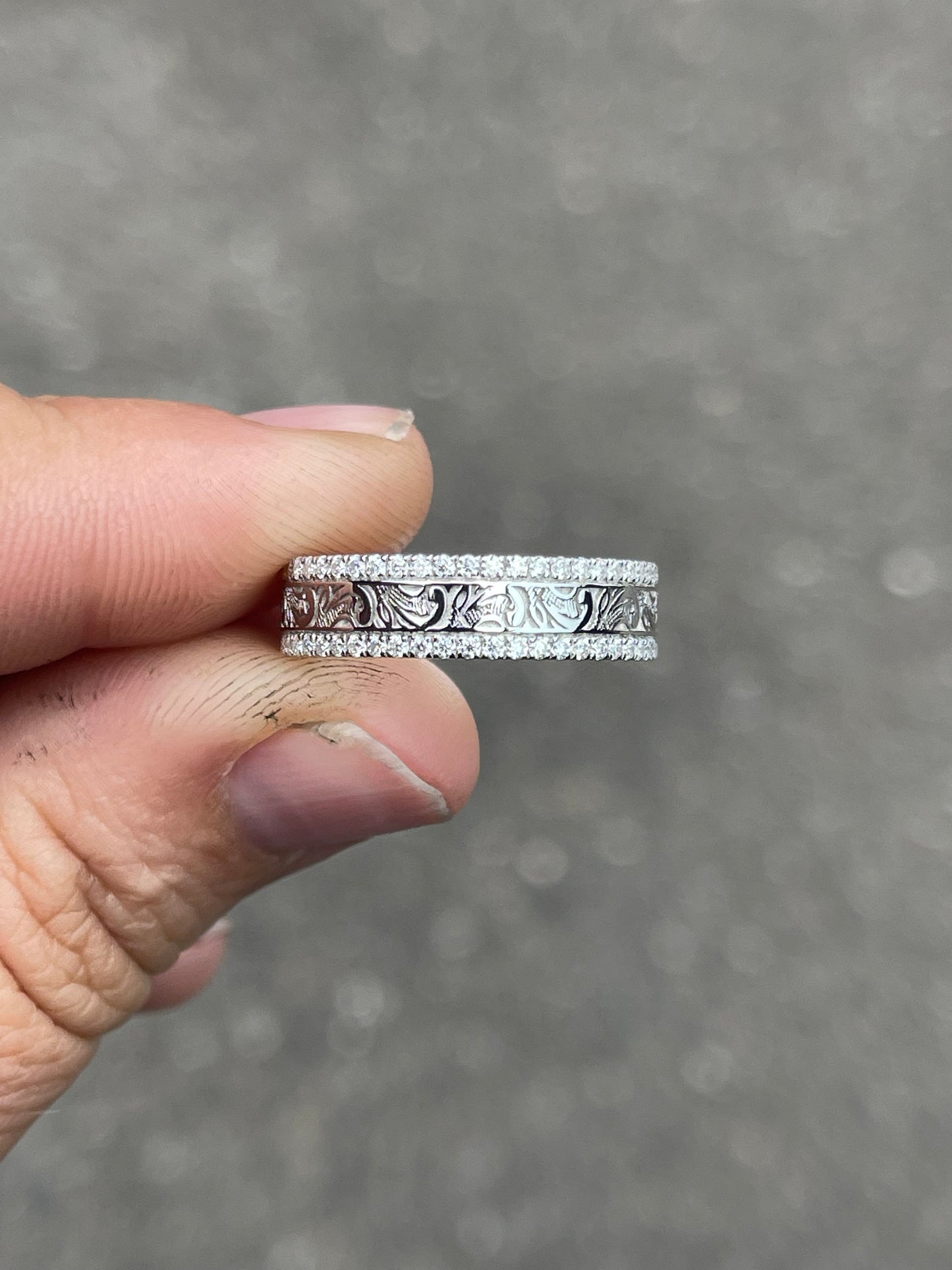 Kennedy 3.5US Moissanite Wedding Band
