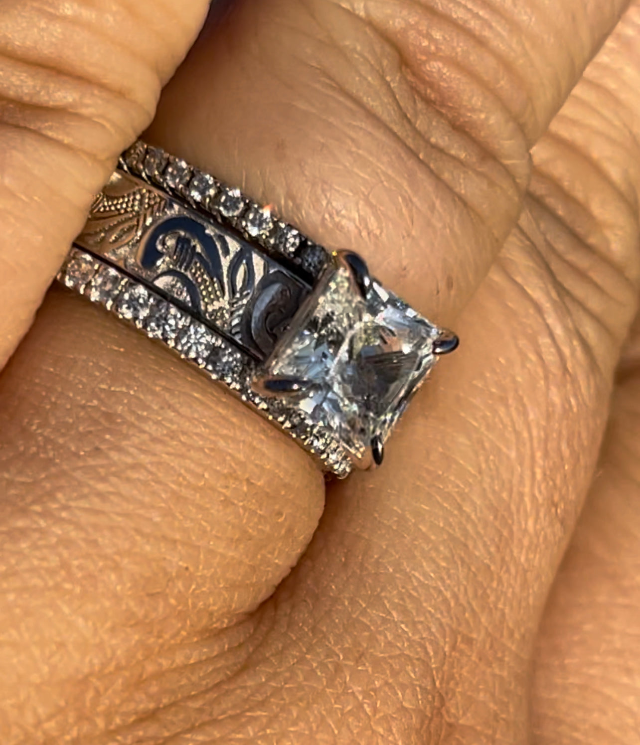 PRISCILLA RYLEE STERLING SILVER BRIDAL SET