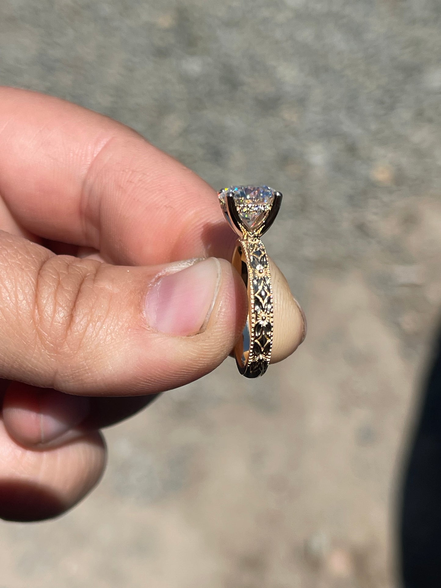 Maybelle Hidden Halo Engagement Ring