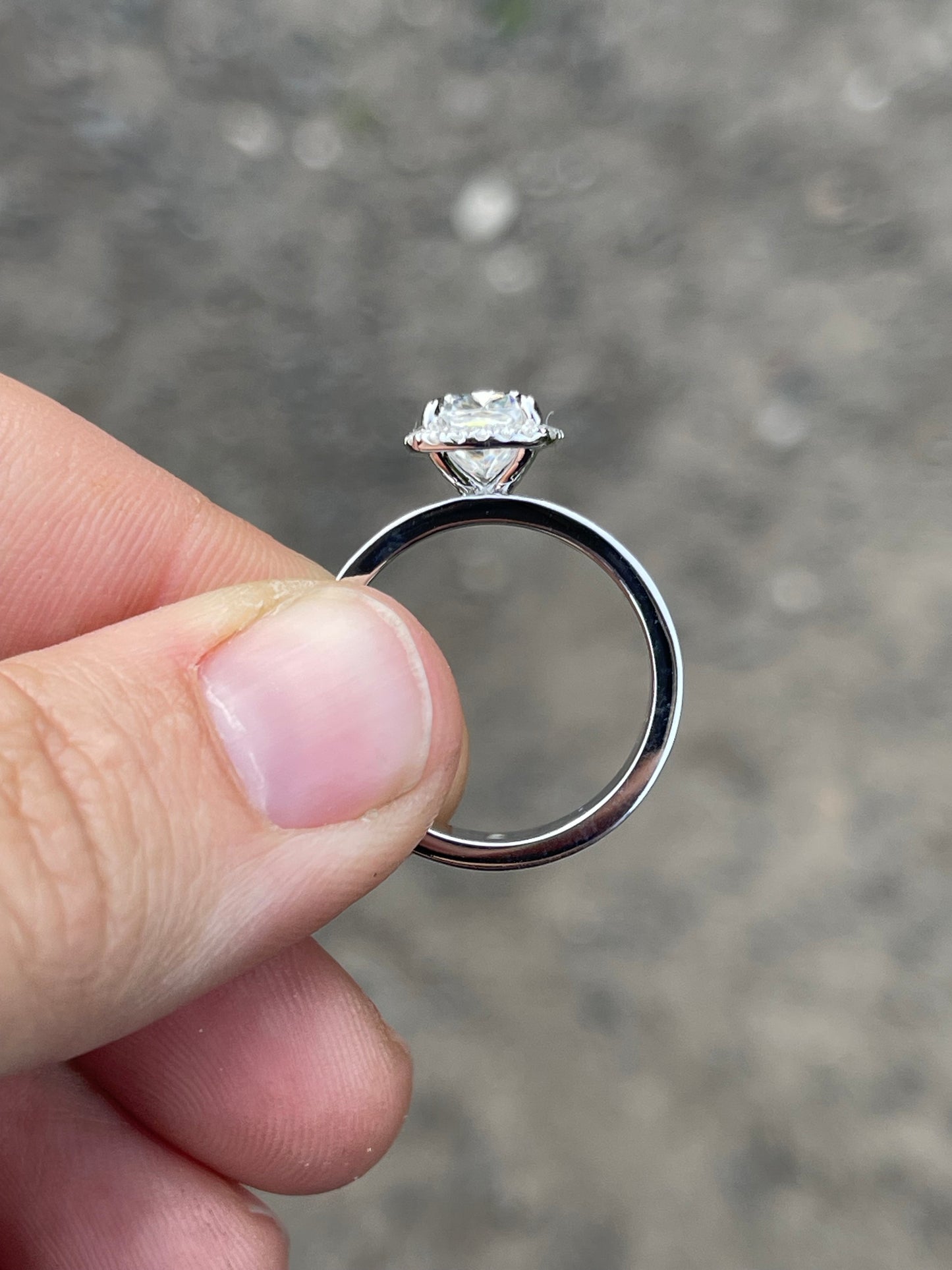 Kallie 7.5US Sterling Silver Engagement Ring