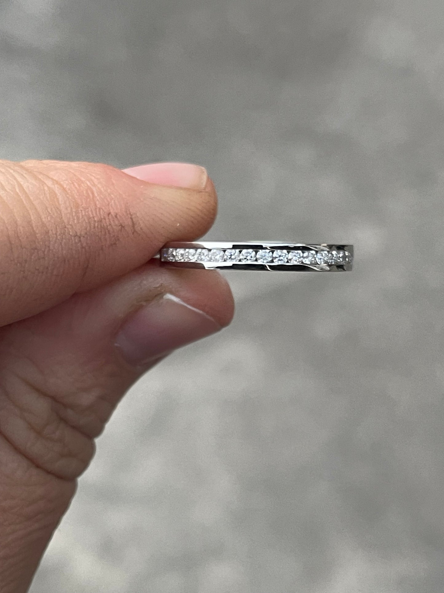 Dallas Moissanite Brand Wedding Band