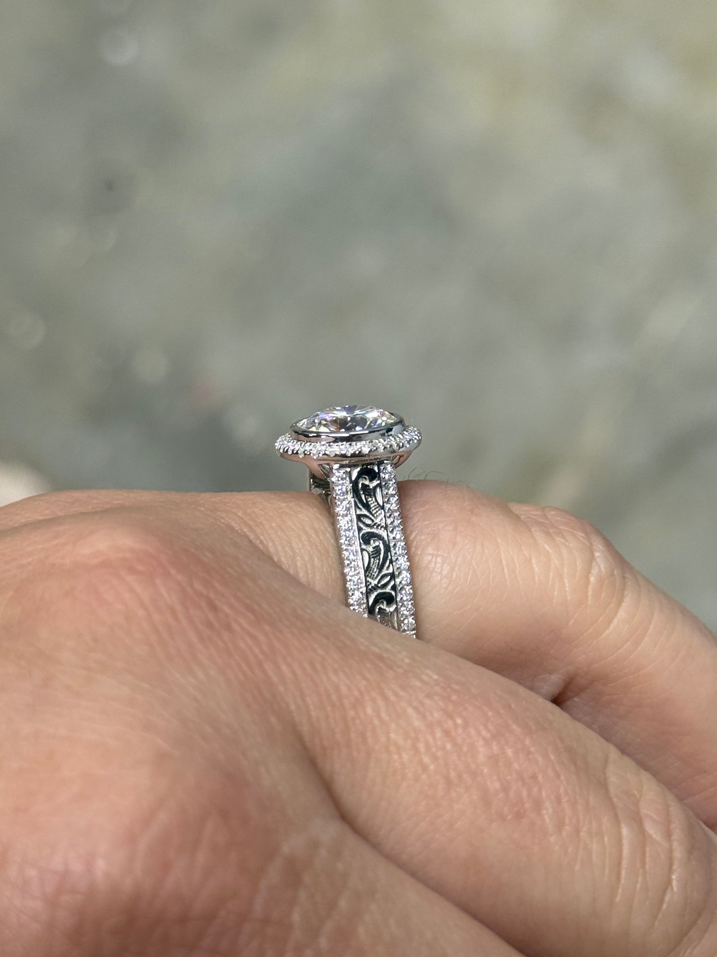 Georgia Cathedral Sterling Silver Engagement Ring Engagement Rings Tines Ranch Co