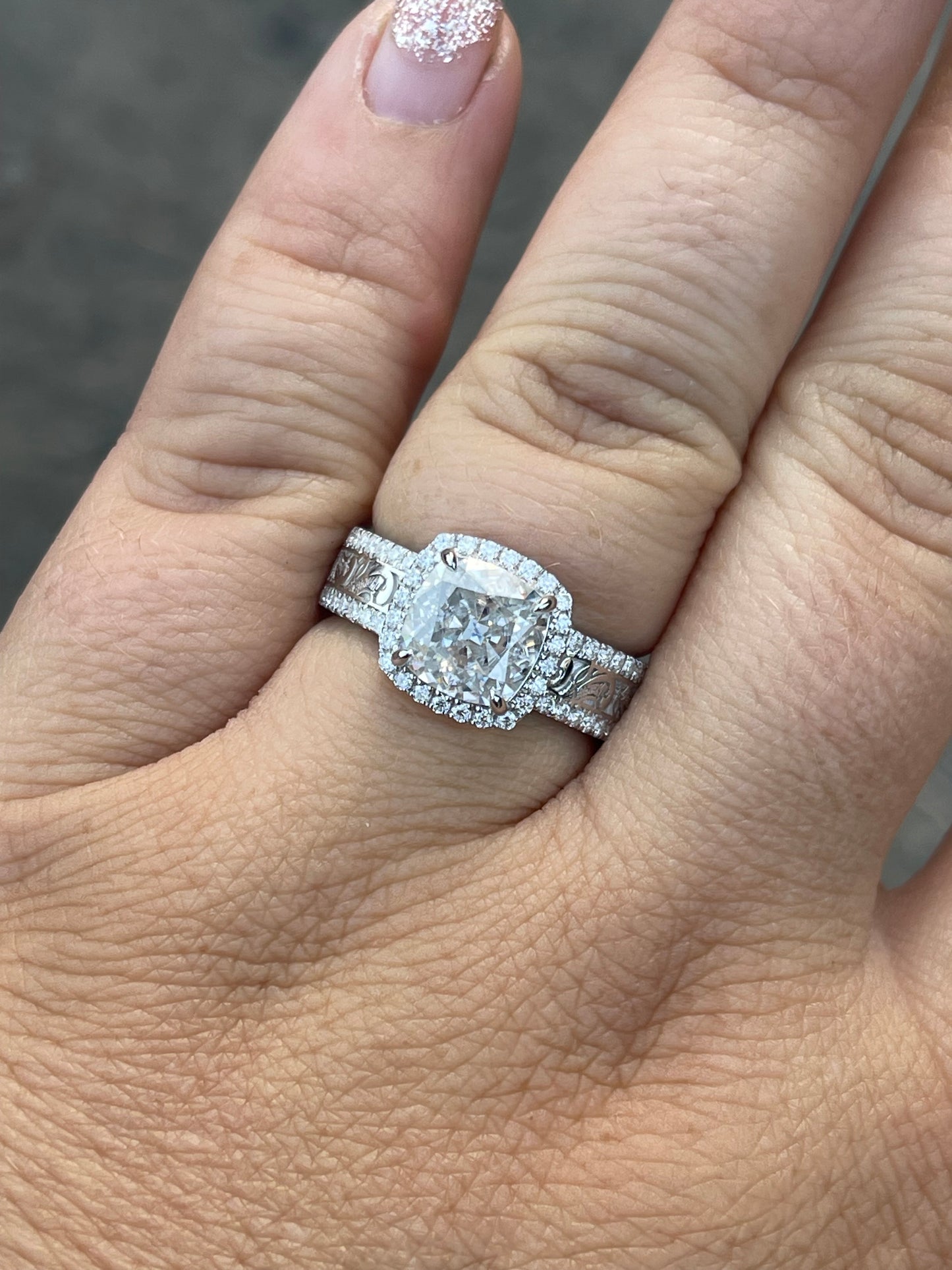 Jean (LP) 7US 10K White Gold Engagement Ring