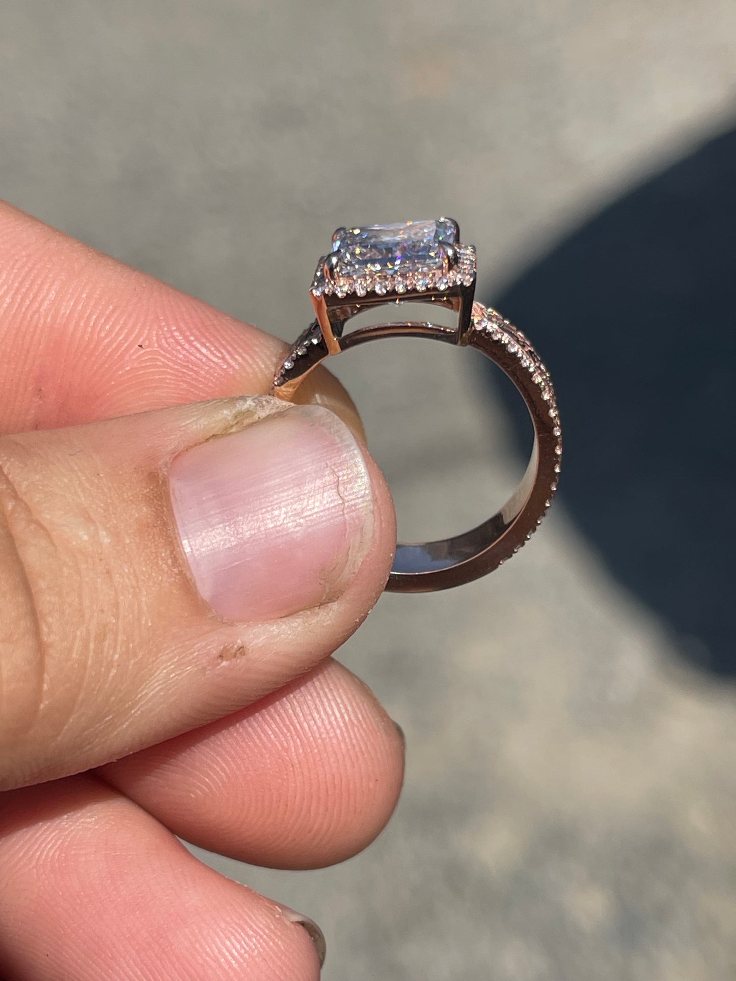 Reid (LP) 6.5US 14K Rose Gold DIAMOND Engagement Ring