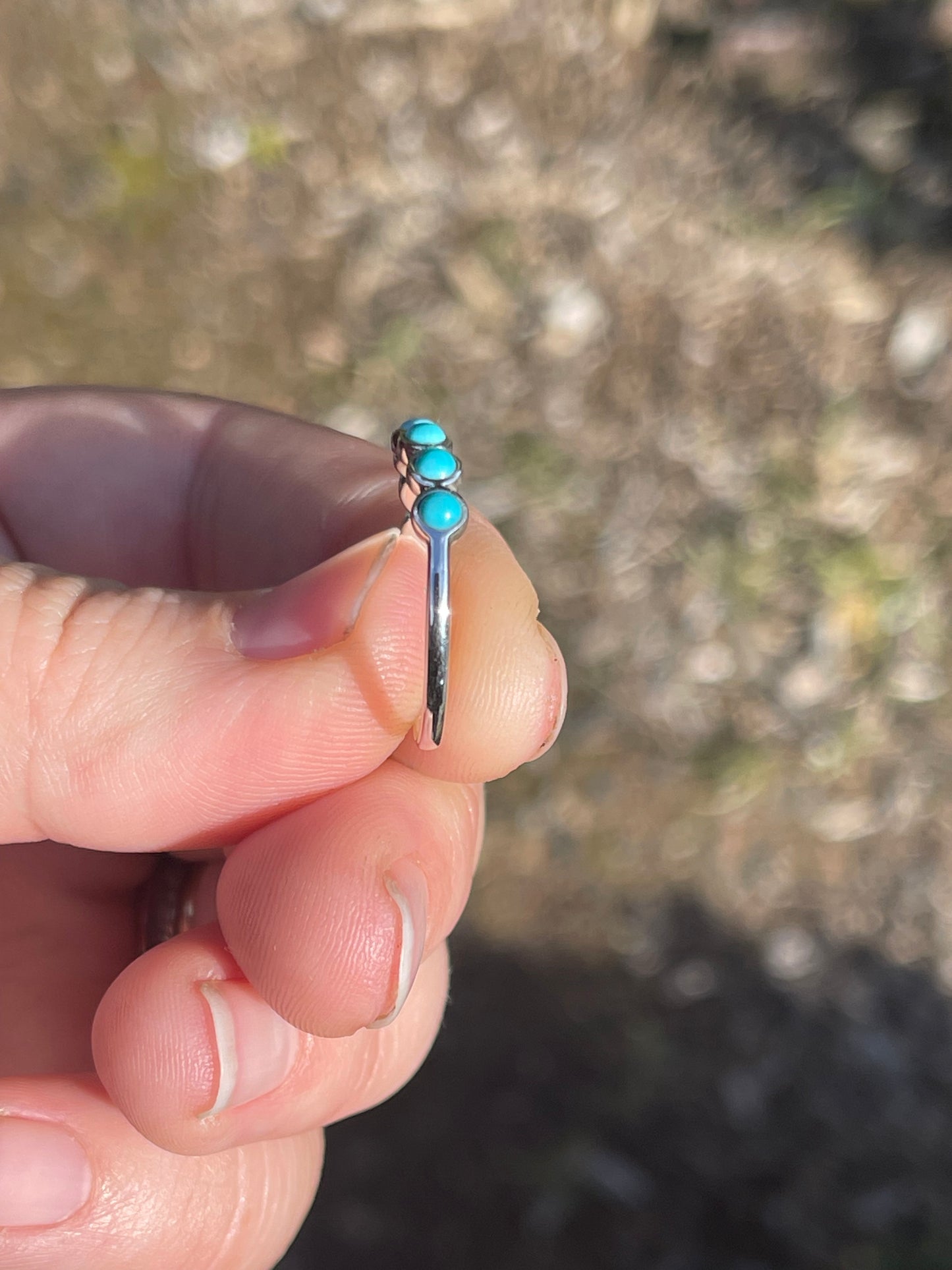 Fallon Turquoise Wedding Band