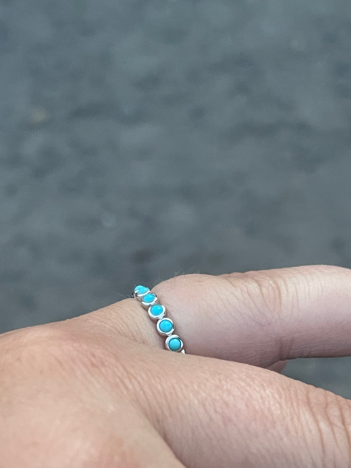 Brooks 7US Turquoise Wedding Band