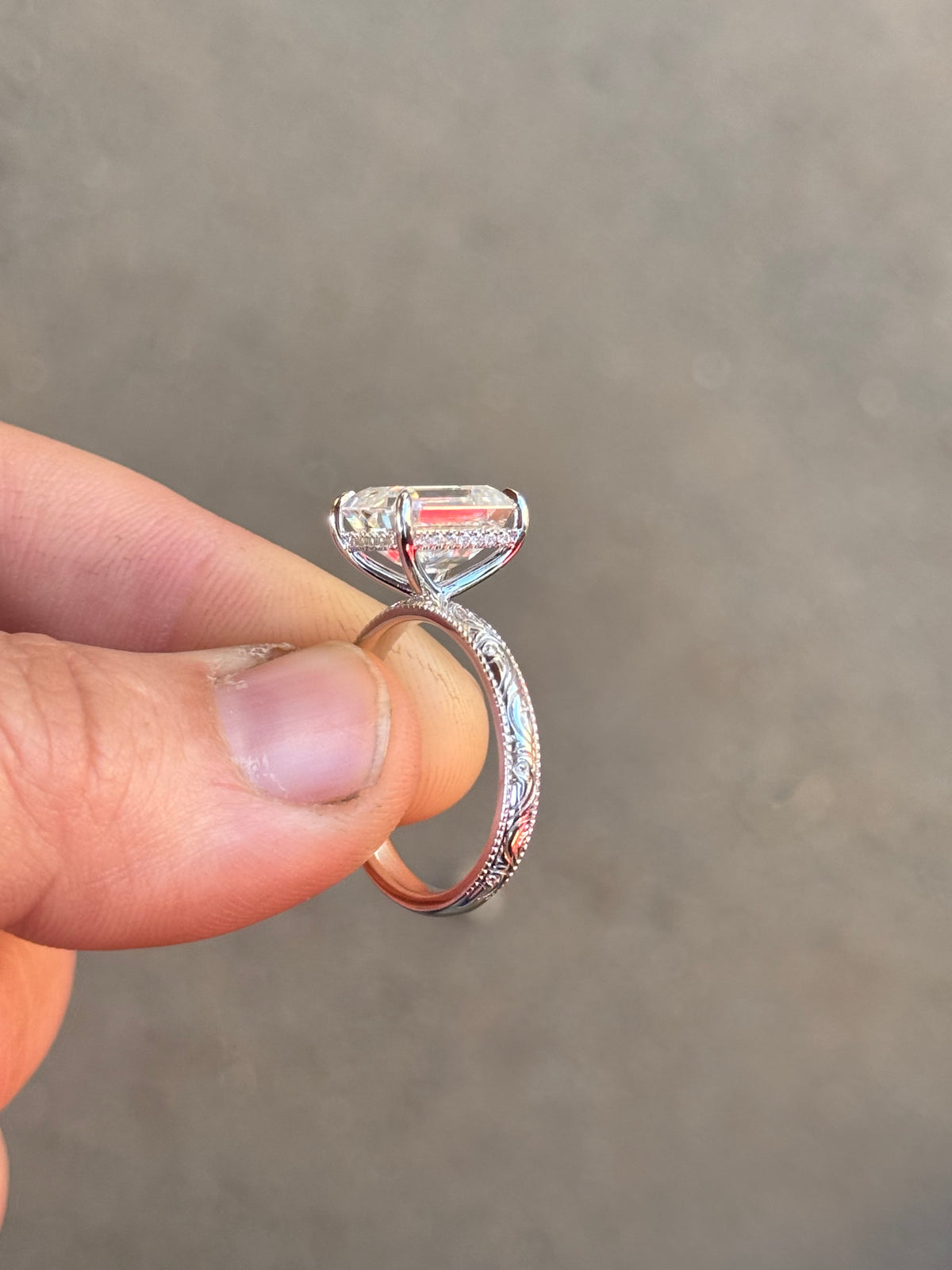 Scout 5ct Hidden Halo Sterling Silver Engagement Ring