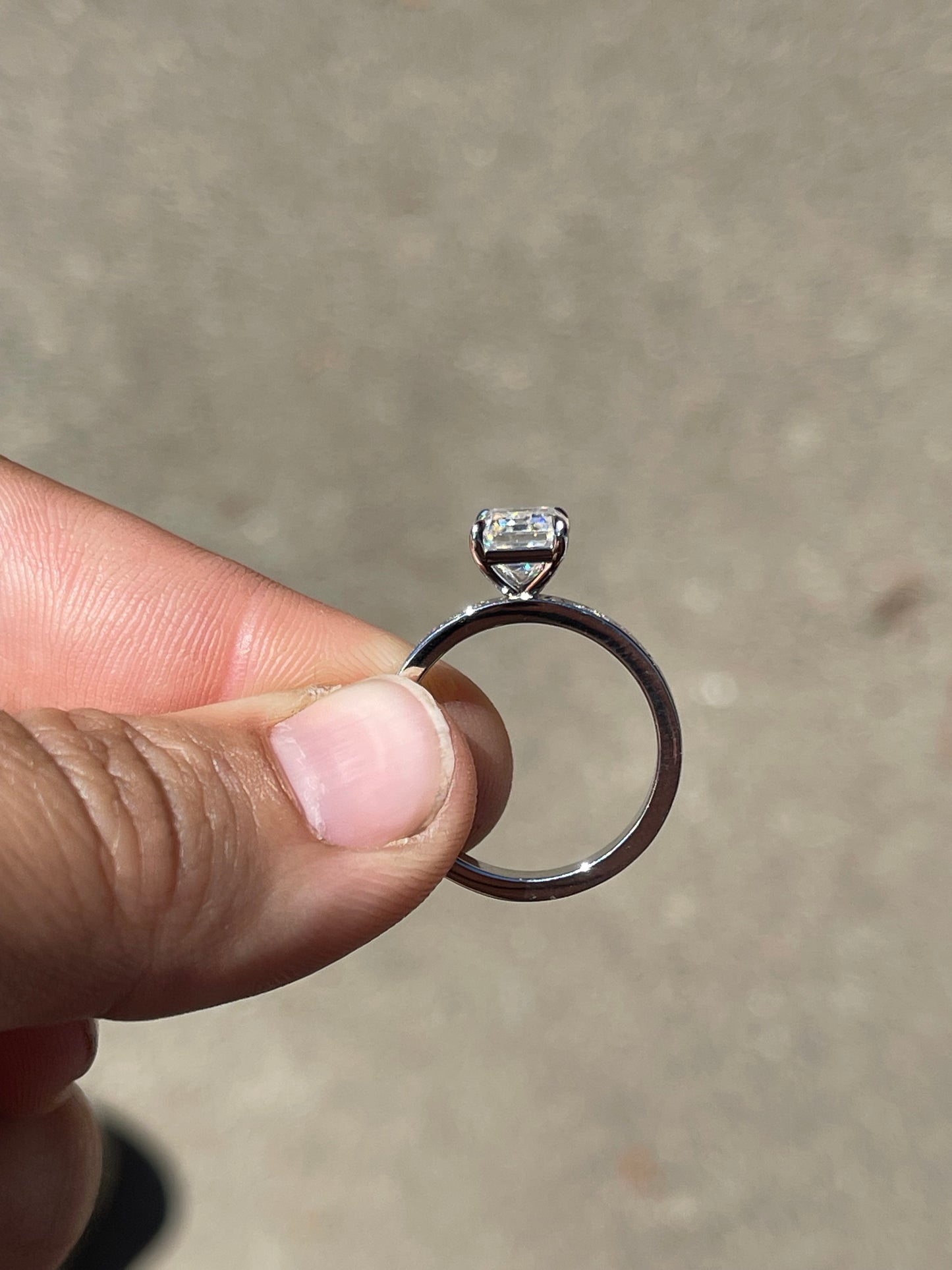 Taylee Sterling Silver Engagement Ring