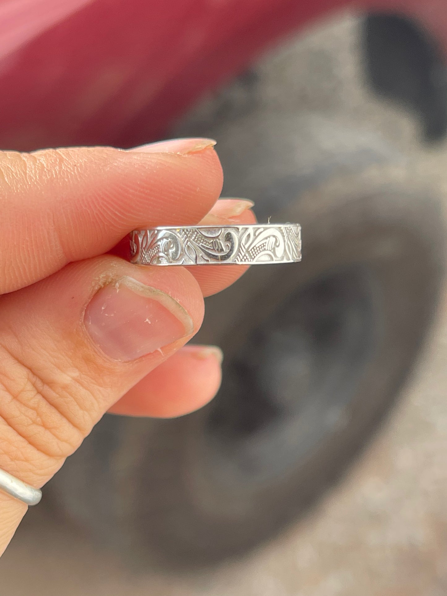 Wesley 6US Sterling Silver Wedding Band