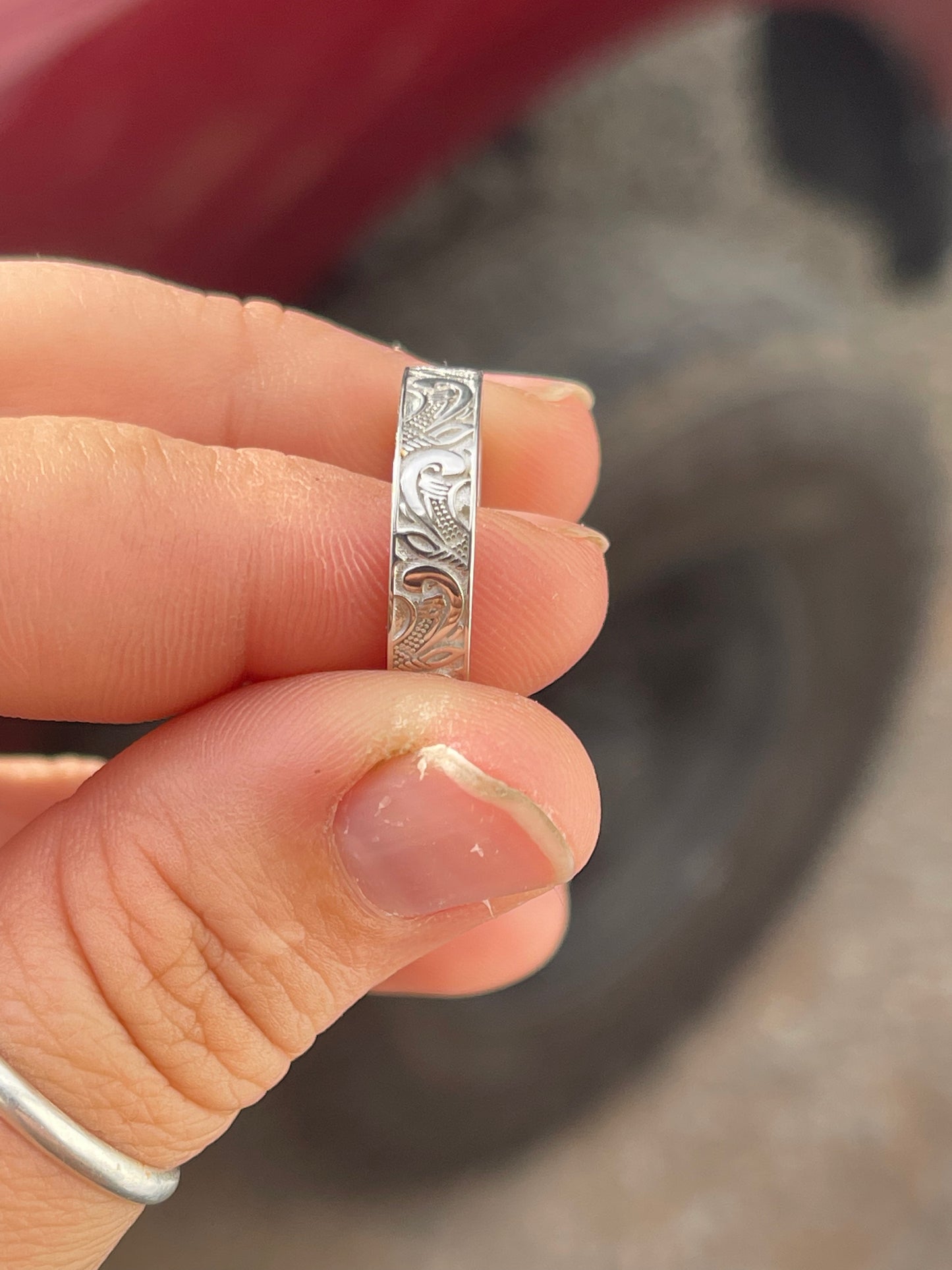 Wesley 6US Sterling Silver Wedding Band