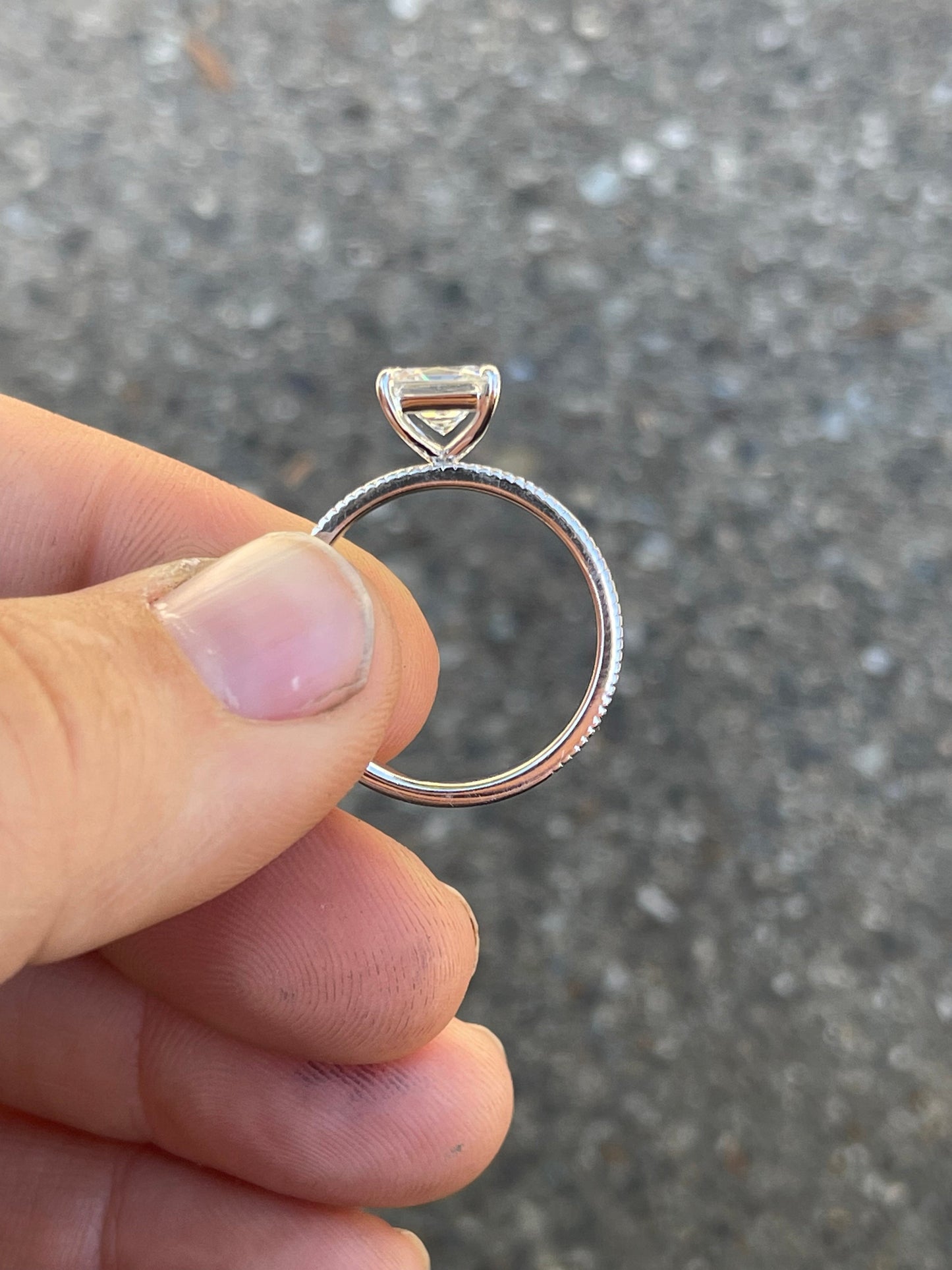 Jane 7.5US Sterling Silver Engagement Ring