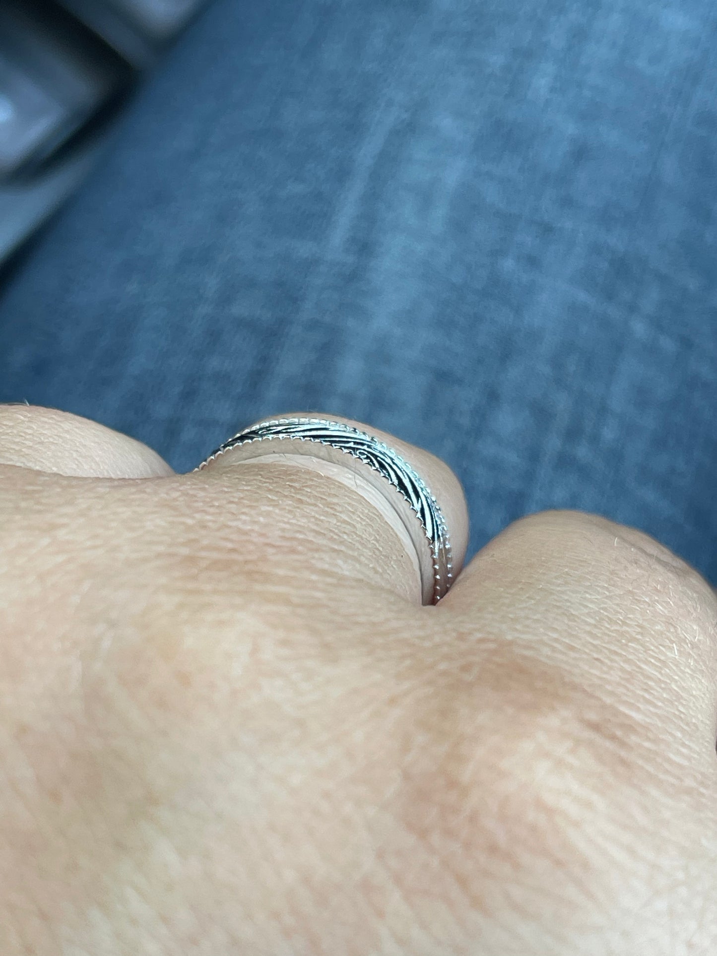 Carter Sterling Silver Wedding Band