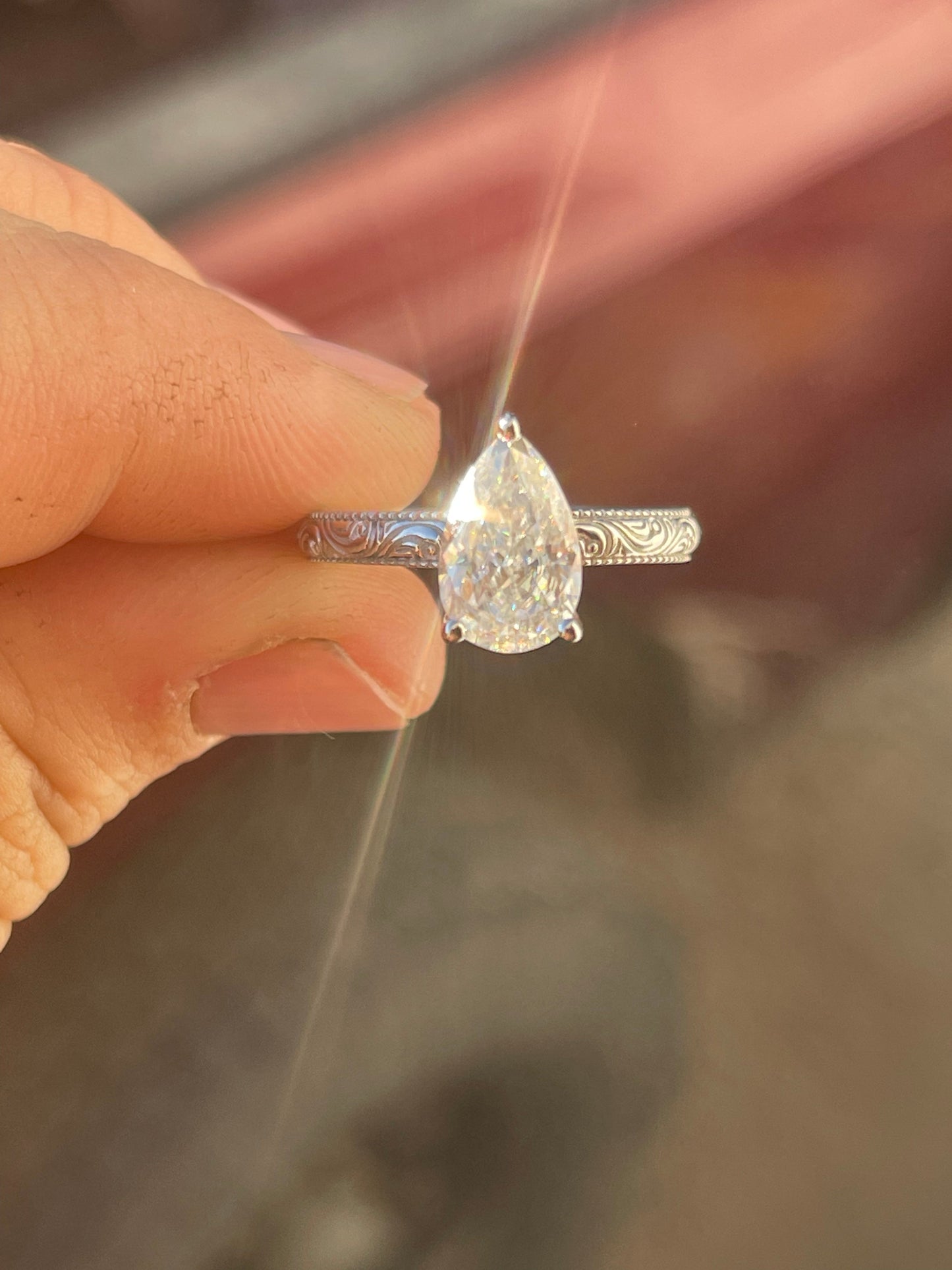 Wren 5US Sterling Silver Engagement Ring