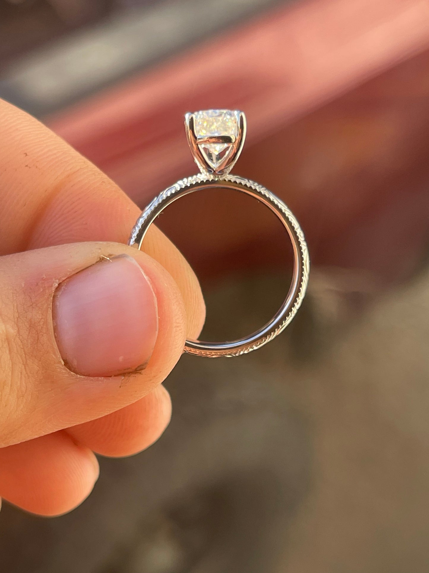 Wren 5US Sterling Silver Engagement Ring