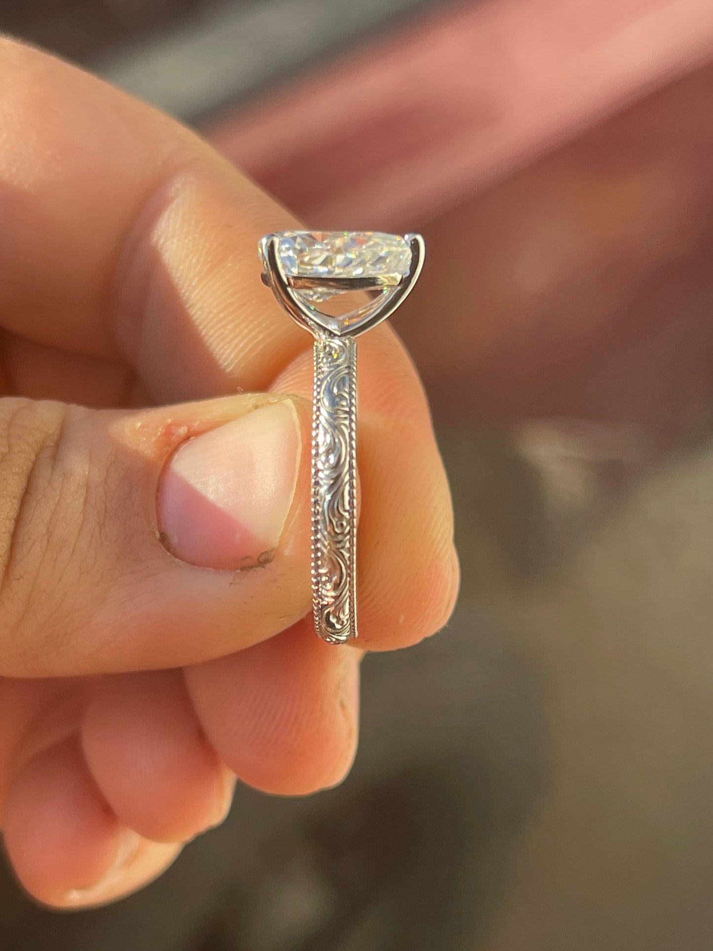 Wren 5US Sterling Silver Engagement Ring