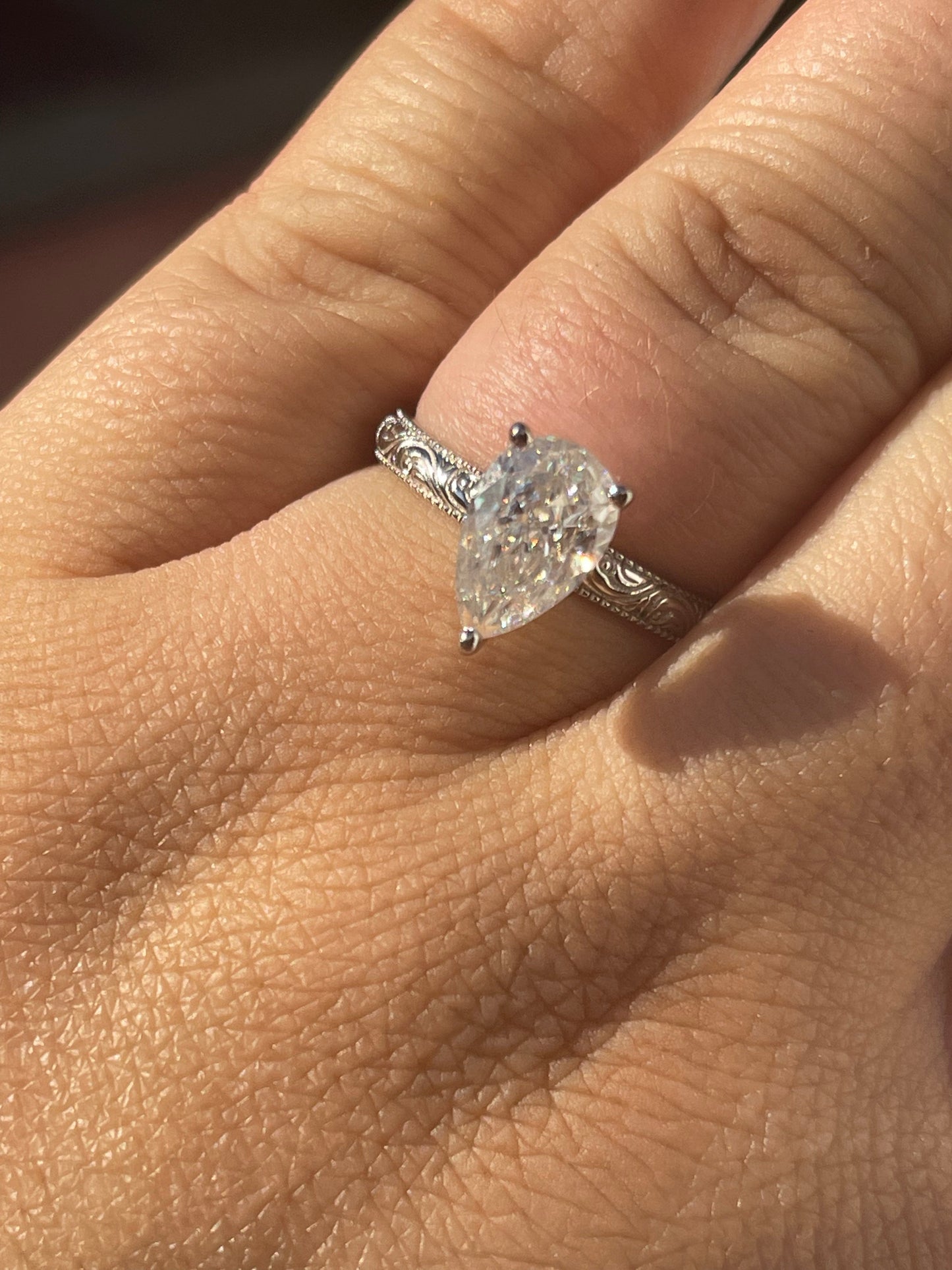 Wren 5US Sterling Silver Engagement Ring