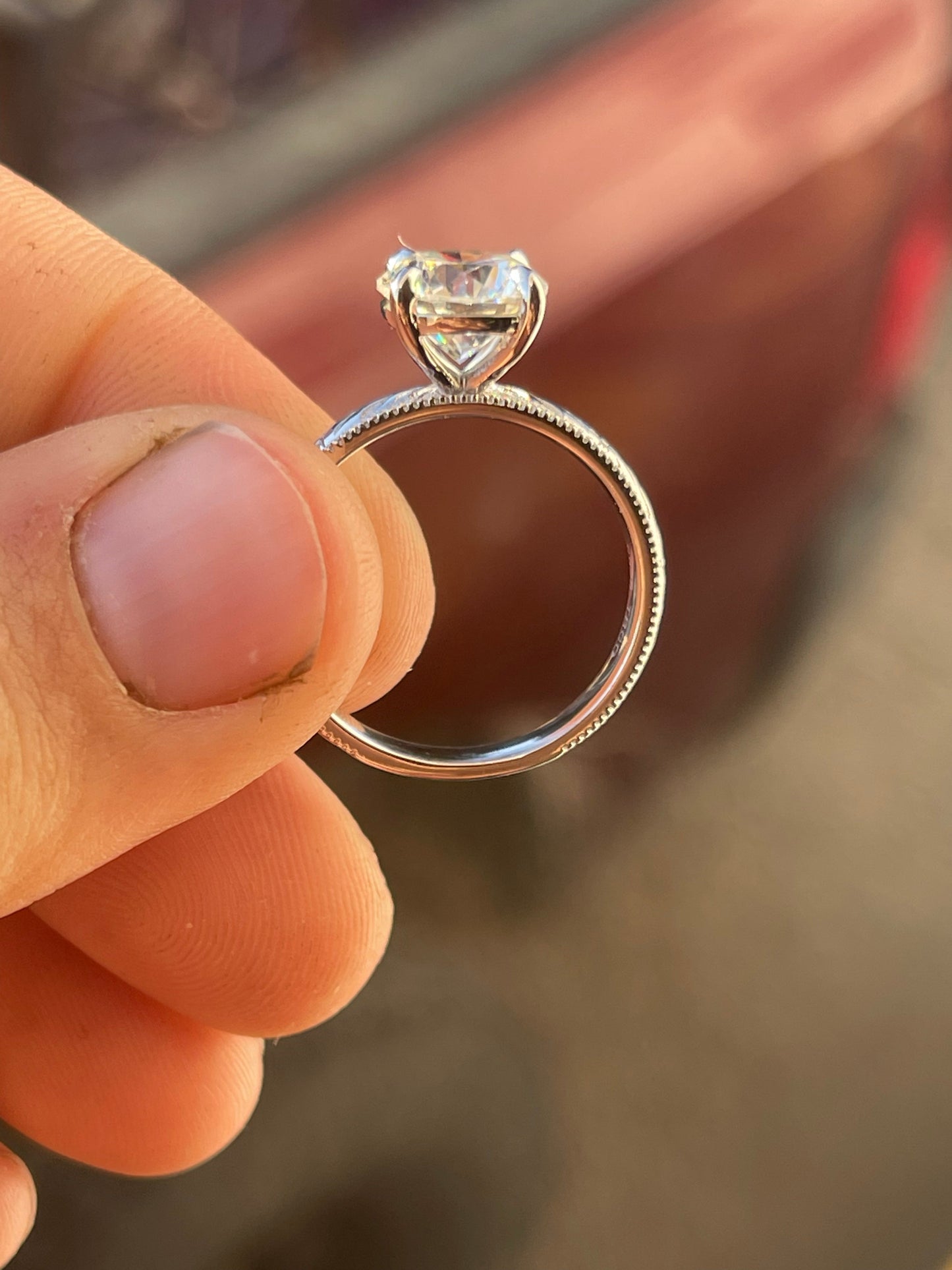 Magnolia Sterling Silver Engagement Ring