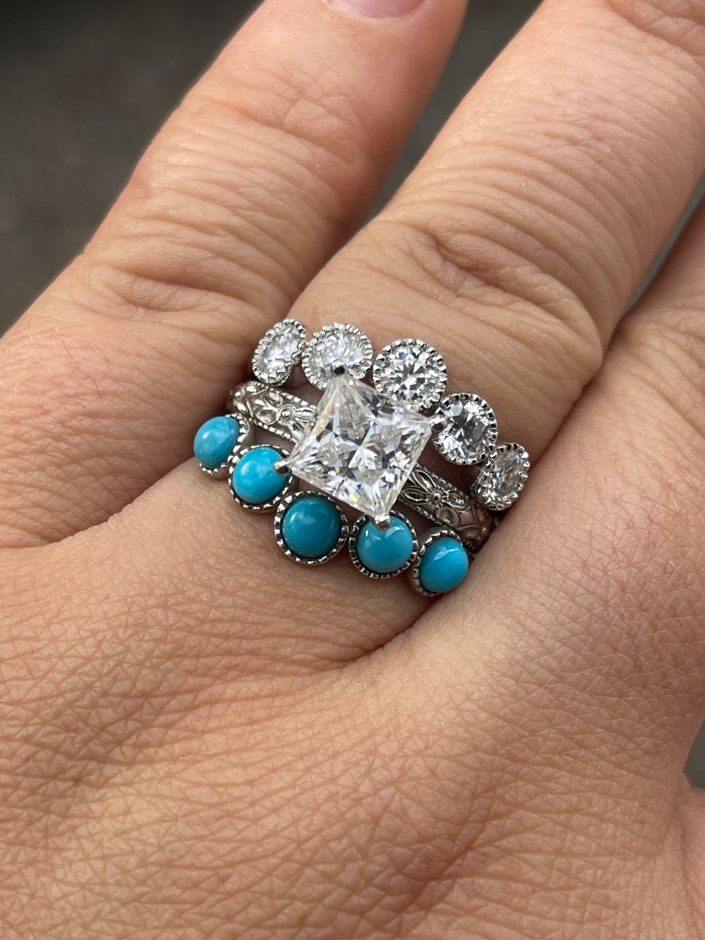 Ree Moissanite Wedding Band