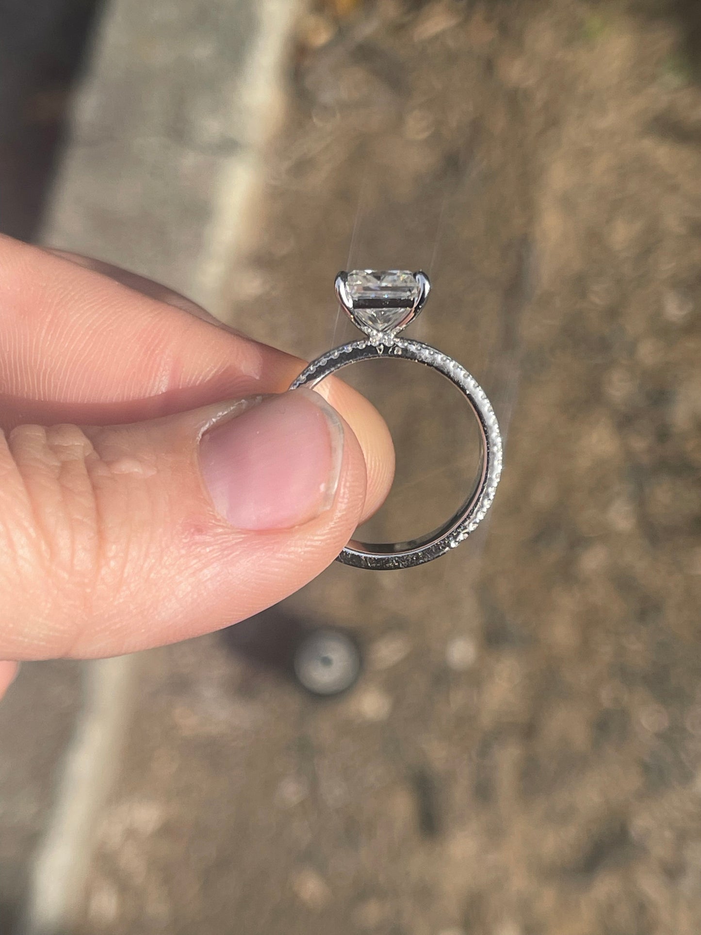 Lacey Sterling Silver Engagement Ring