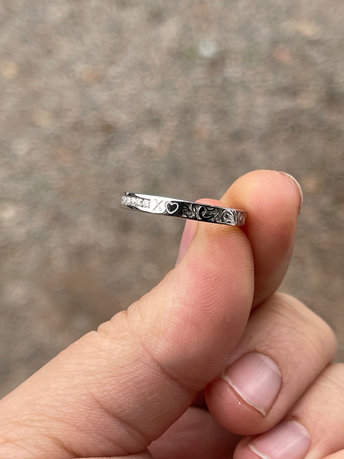 Brayden Moissanite Brand Sterling Silver Wedding Band