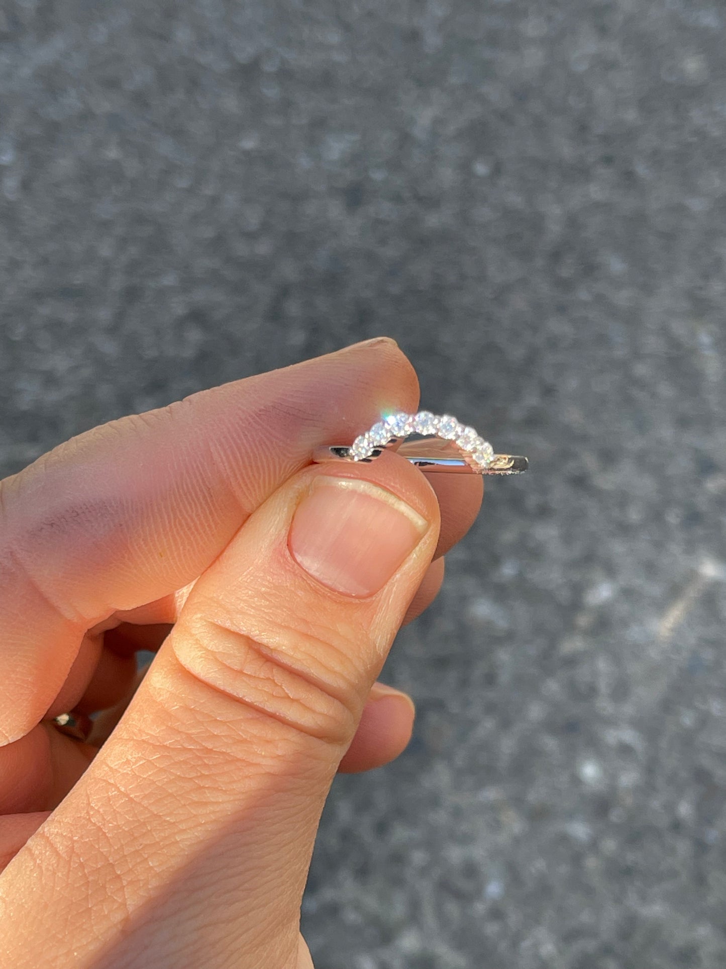 Cooper Moissanite Wedding Band